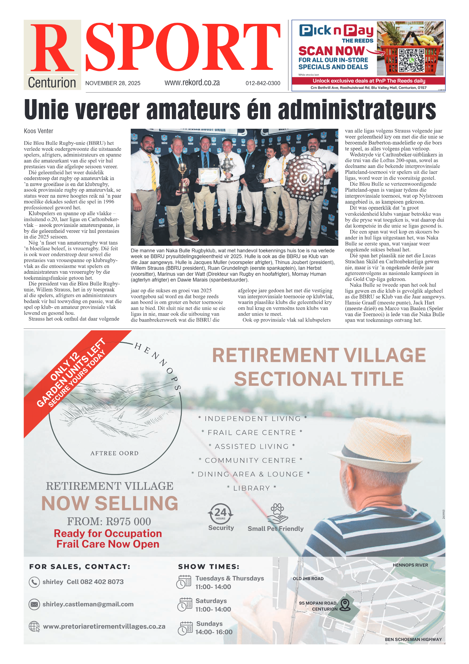 Rekord Centurion 28 November 2025 page 18