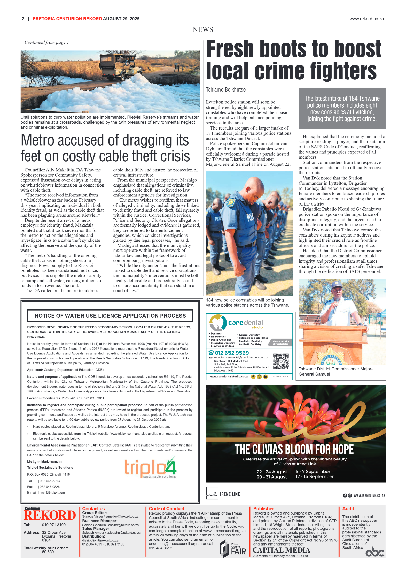 Rekord Centurion 29 August 2025 page 2