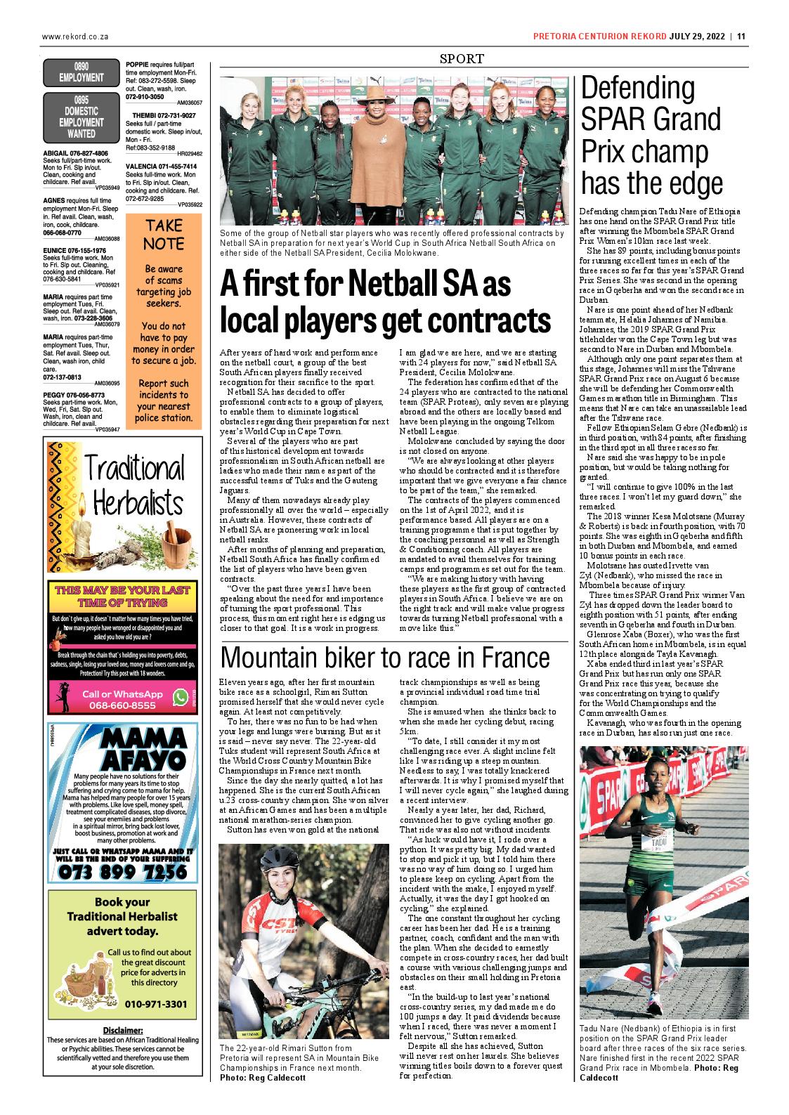 Rekord Centurion 29 July 2022 page 11