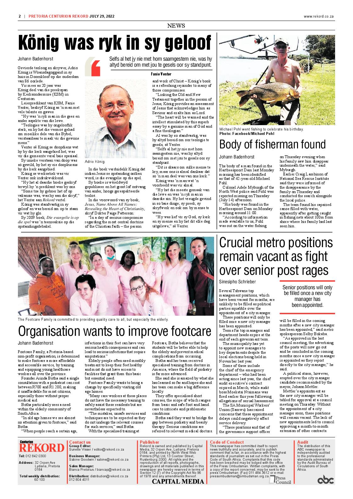 Rekord Centurion 29 July 2022 page 2