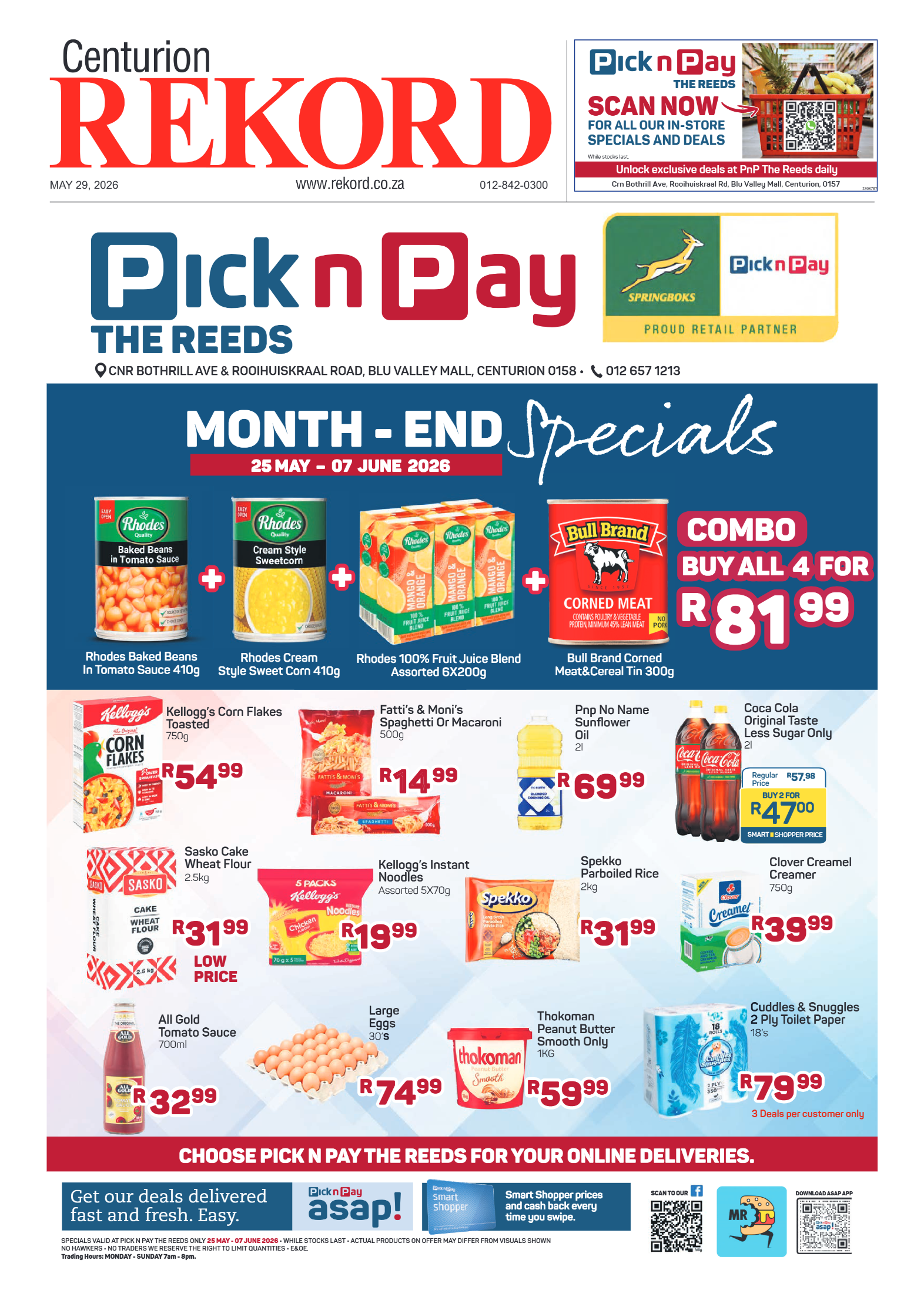 Rekord Centurion 29 May 2026 page 1
