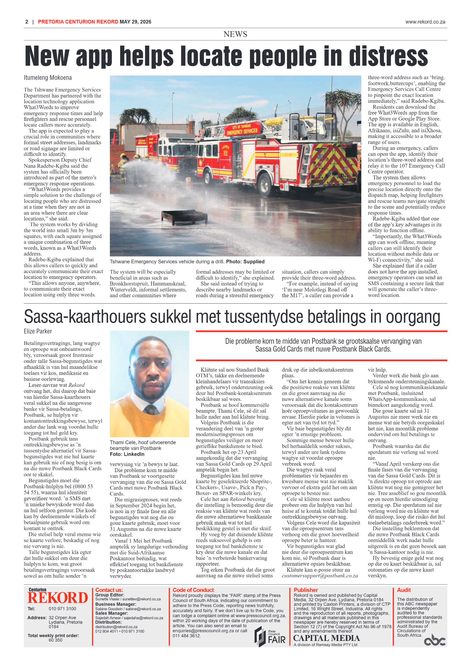Rekord Centurion 29 May 2026 page 4