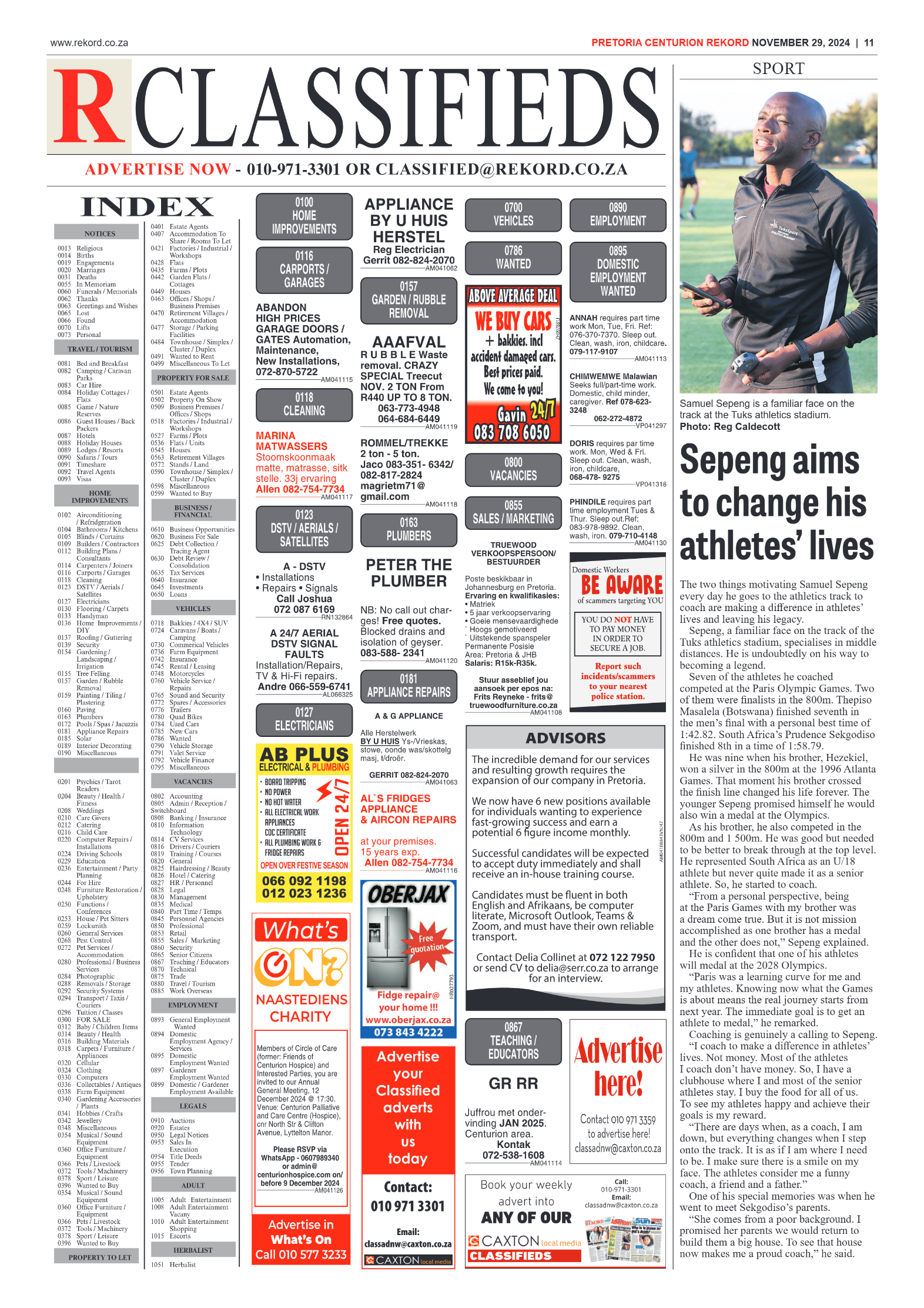 Rekord Centurion 29 November 2024 page 11