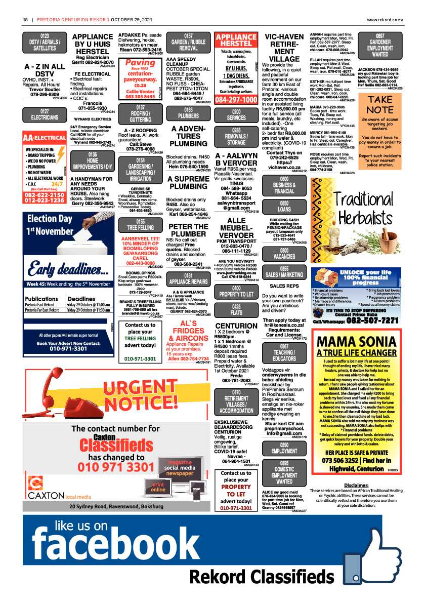 Rekord Centurion 29 October 2021 page 20