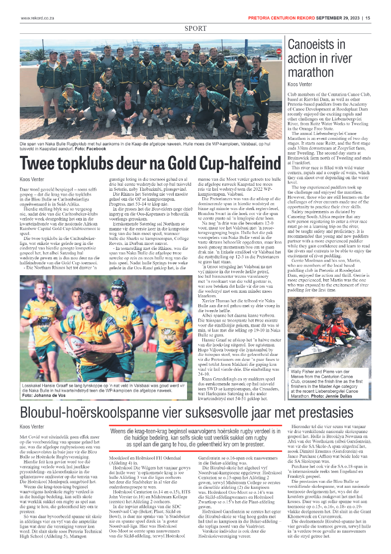 Rekord Centurion 29 September 2023 page 15