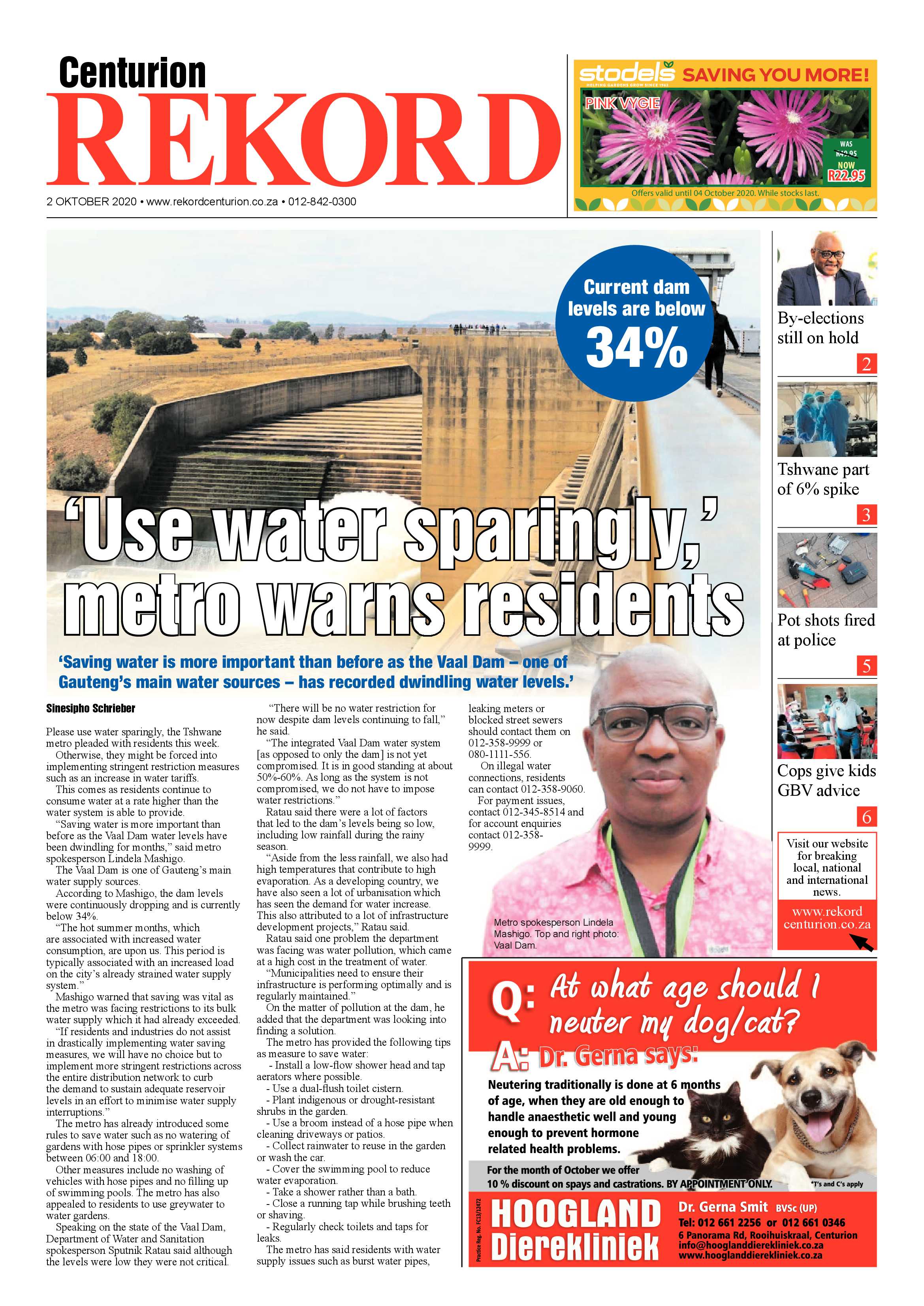Rekord Centurion 2 October 2020 page 1