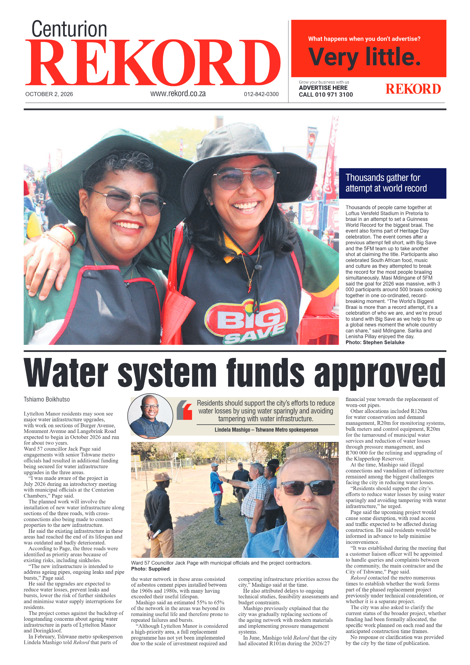 Rekord Centurion 2 October 2026 page 1