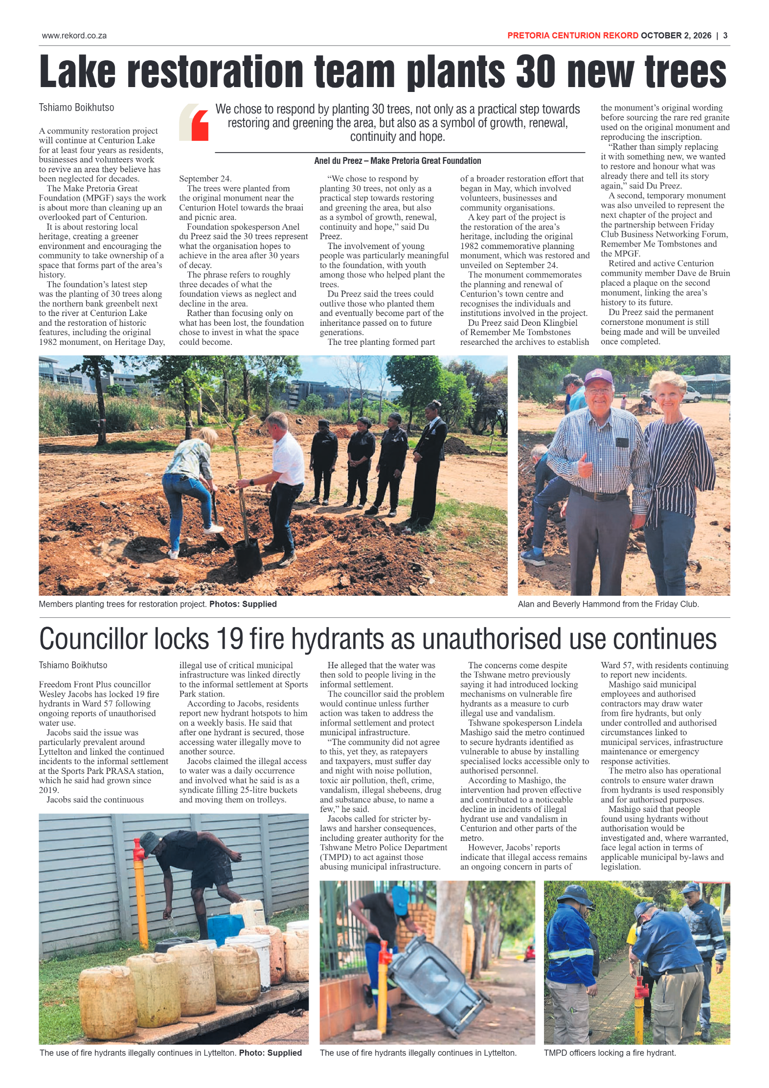 Rekord Centurion 2 October 2026 page 3