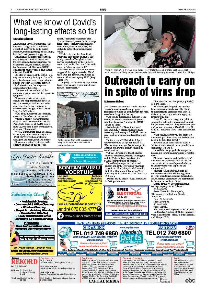 Rekord Centurion 30 April 2021 page 2