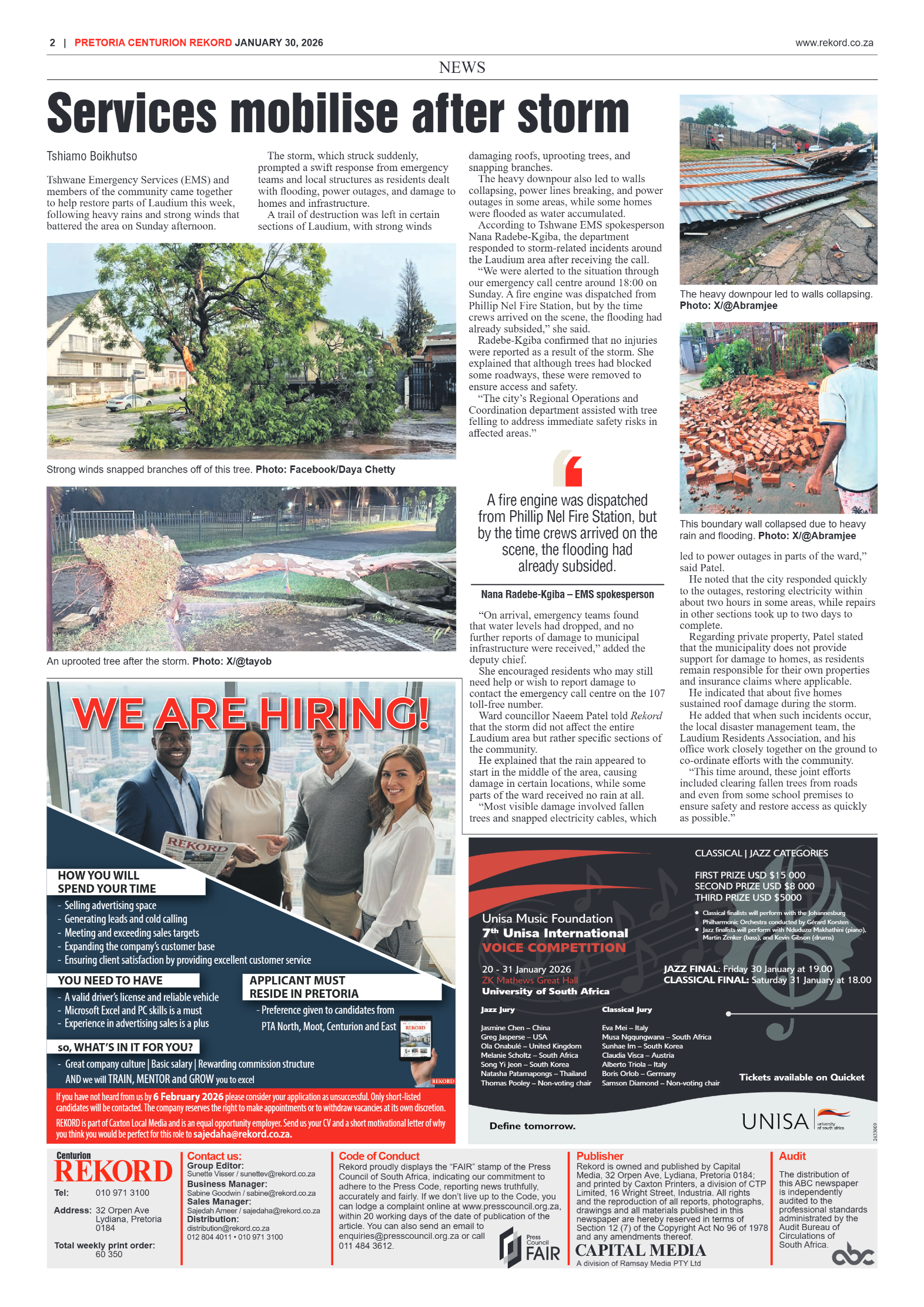 Rekord Centurion 30 January 2026 page 4