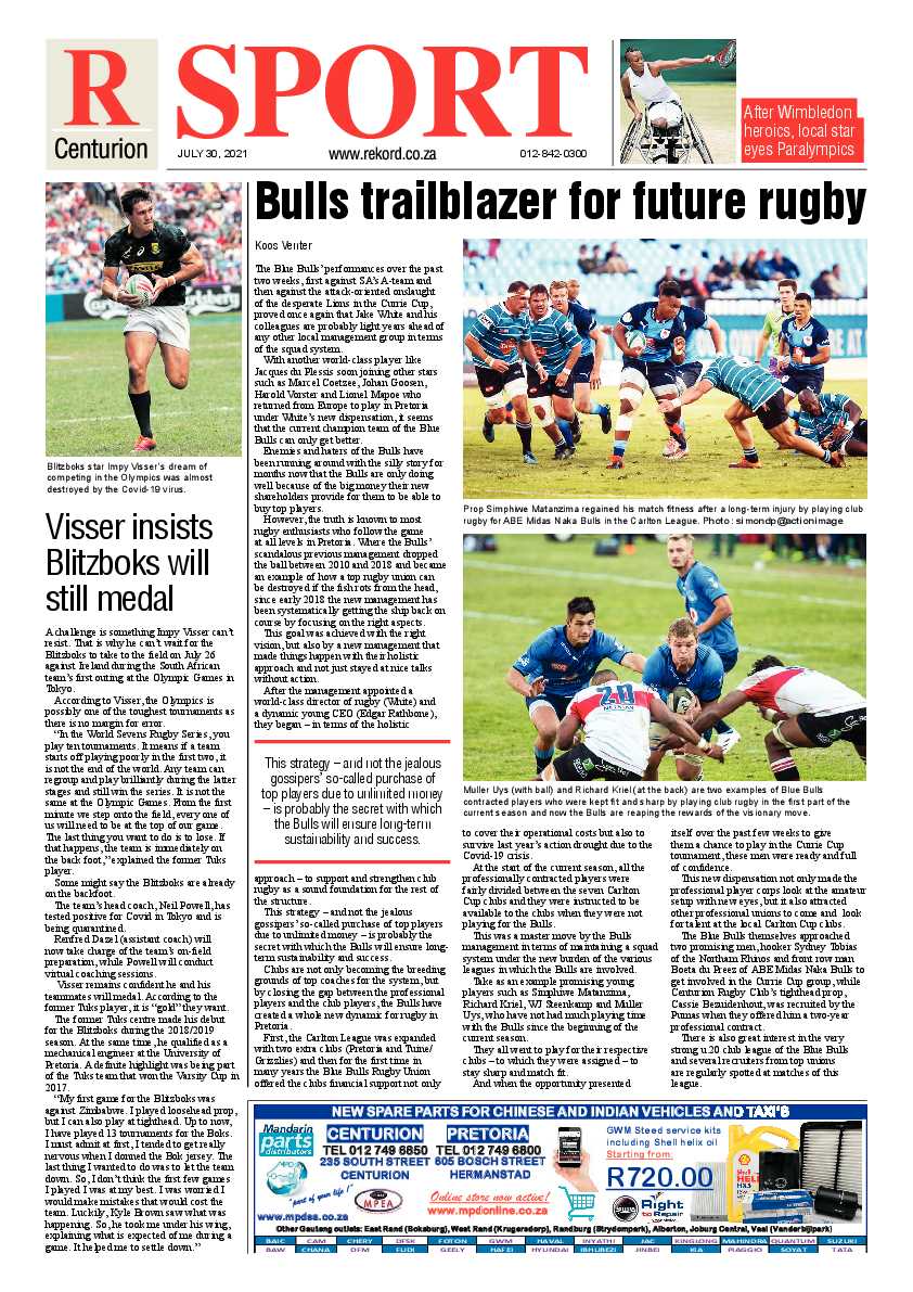 Rekord Centurion 30 July 2021 page 18