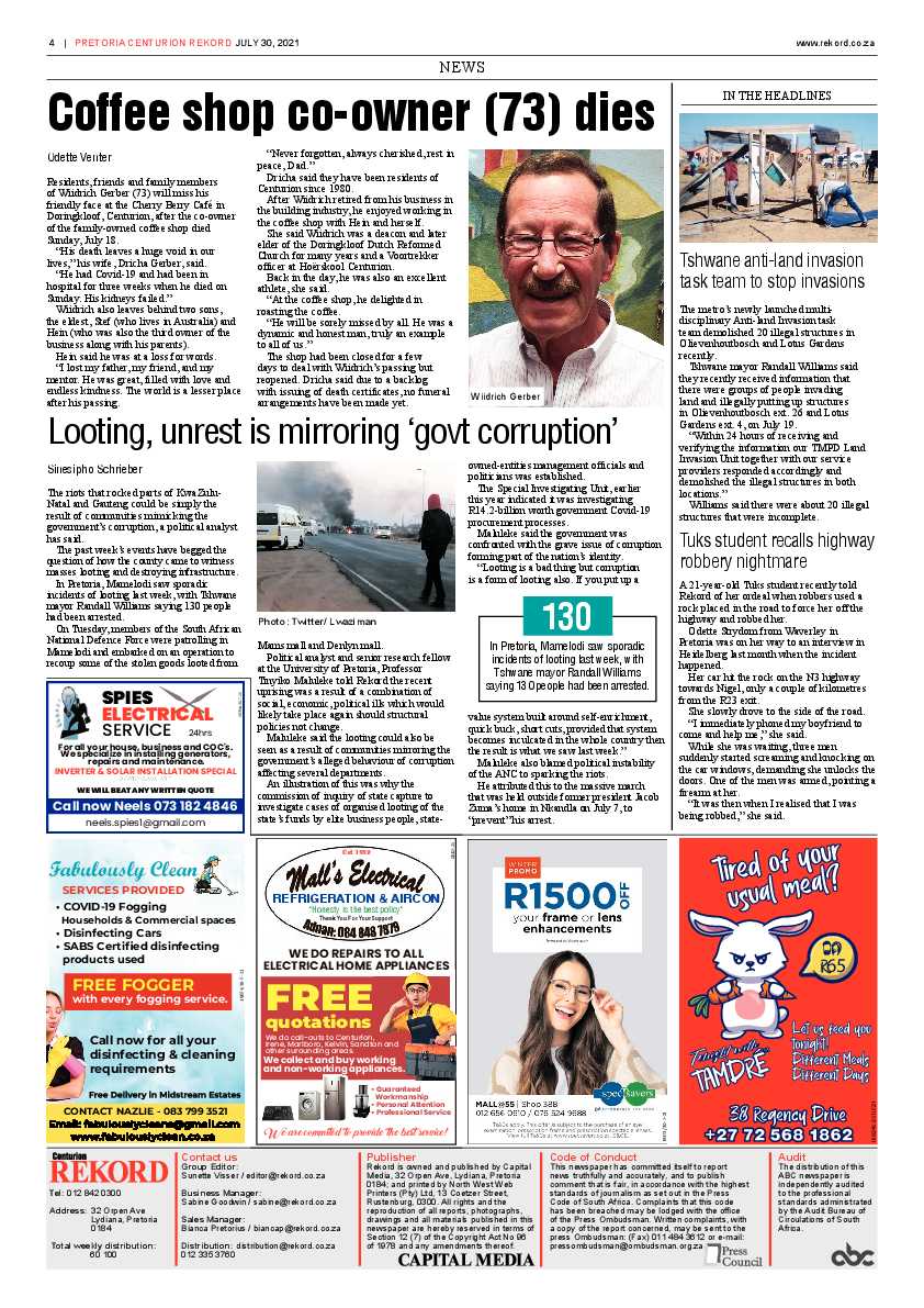 Rekord Centurion 30 July 2021 page 4