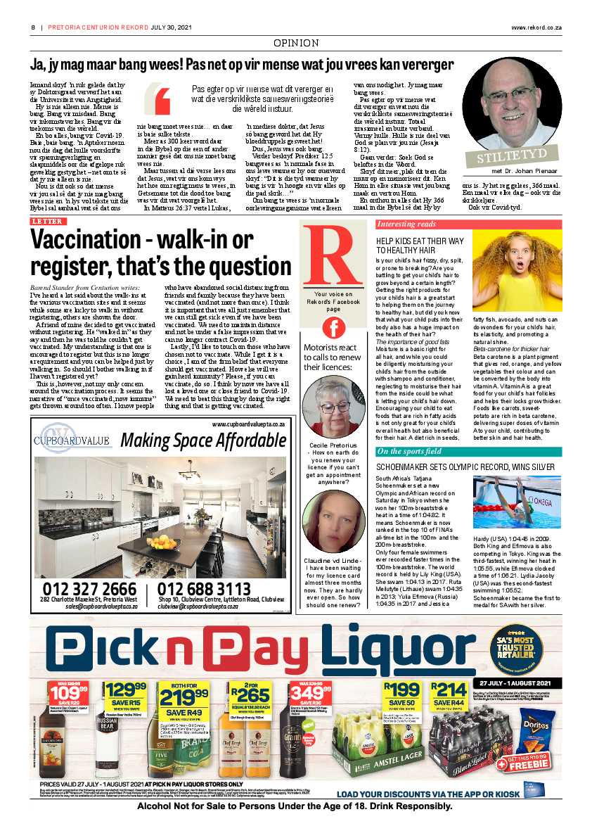 Rekord Centurion 30 July 2021 page 8