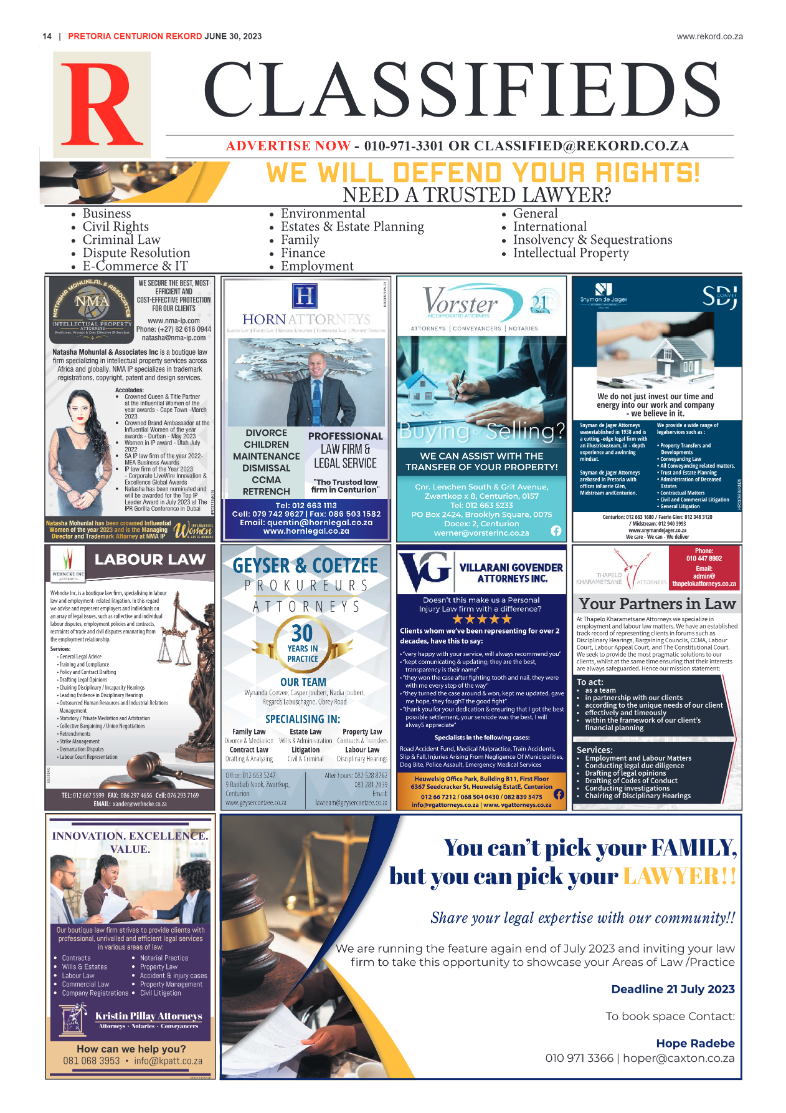 Rekord Centurion 30 June 2023 page 14