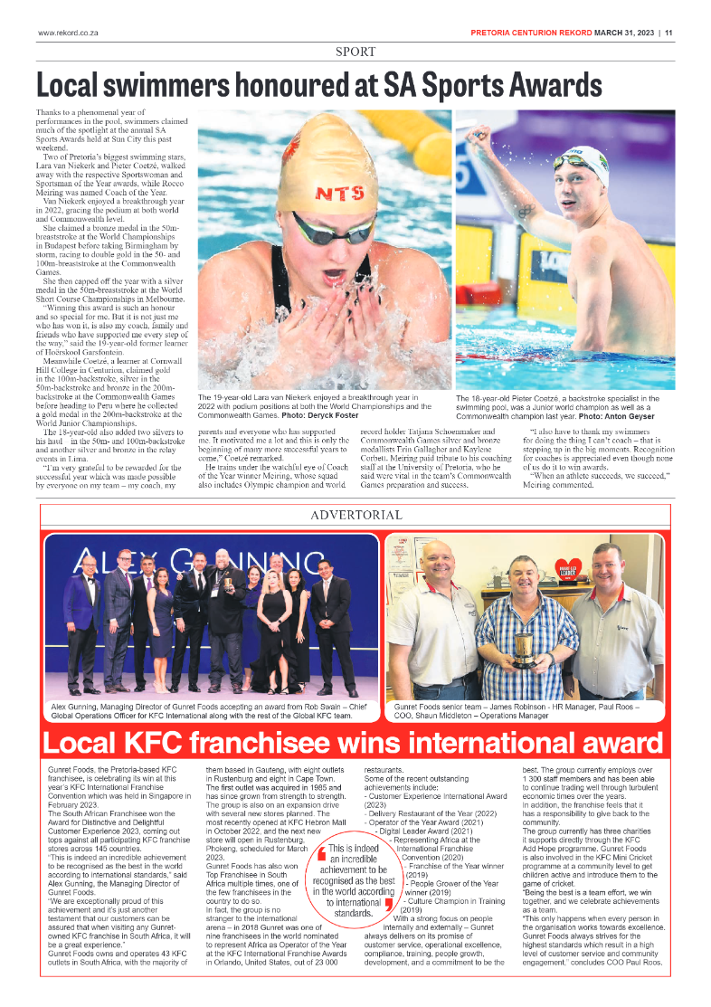 Rekord Centurion 31 March 2023 page 11