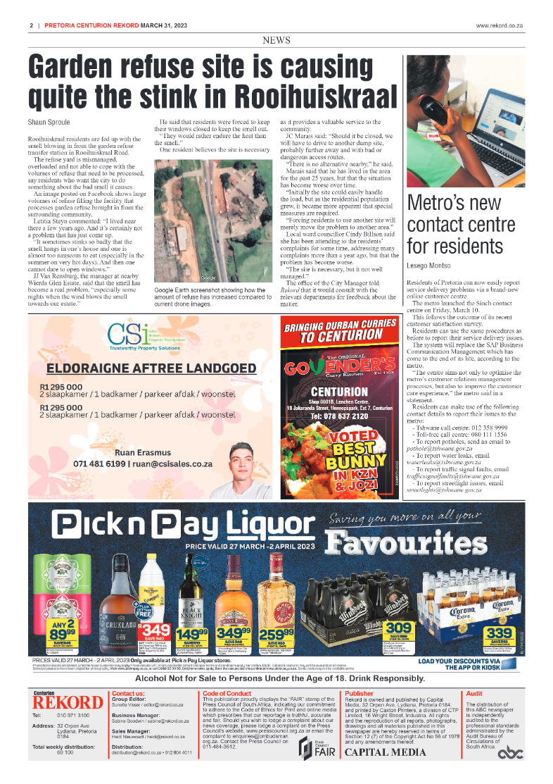 Rekord Centurion 31 March 2023 page 2