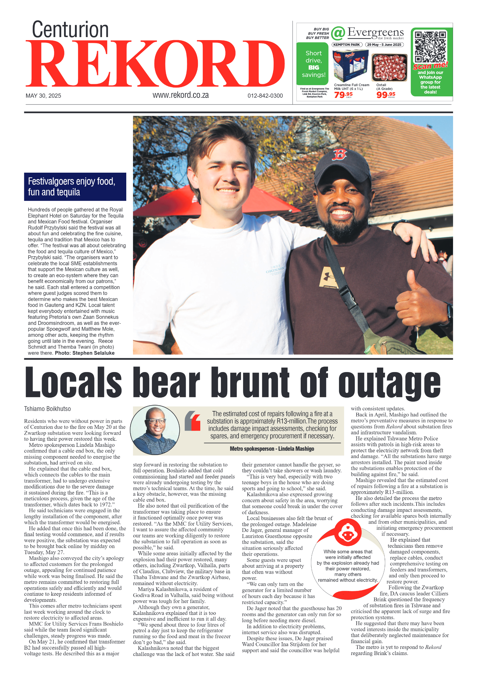 Rekord Centurion 30 May 2025 page 1