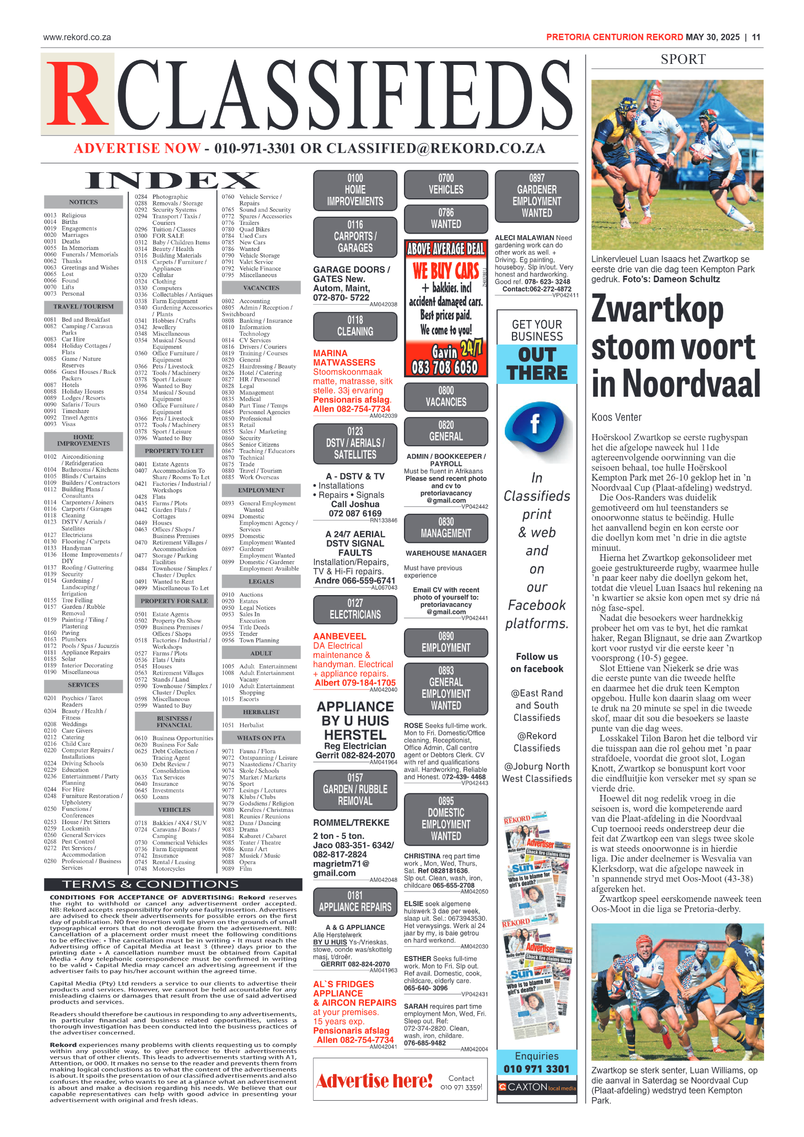 Rekord Centurion 30 May 2025 page 11