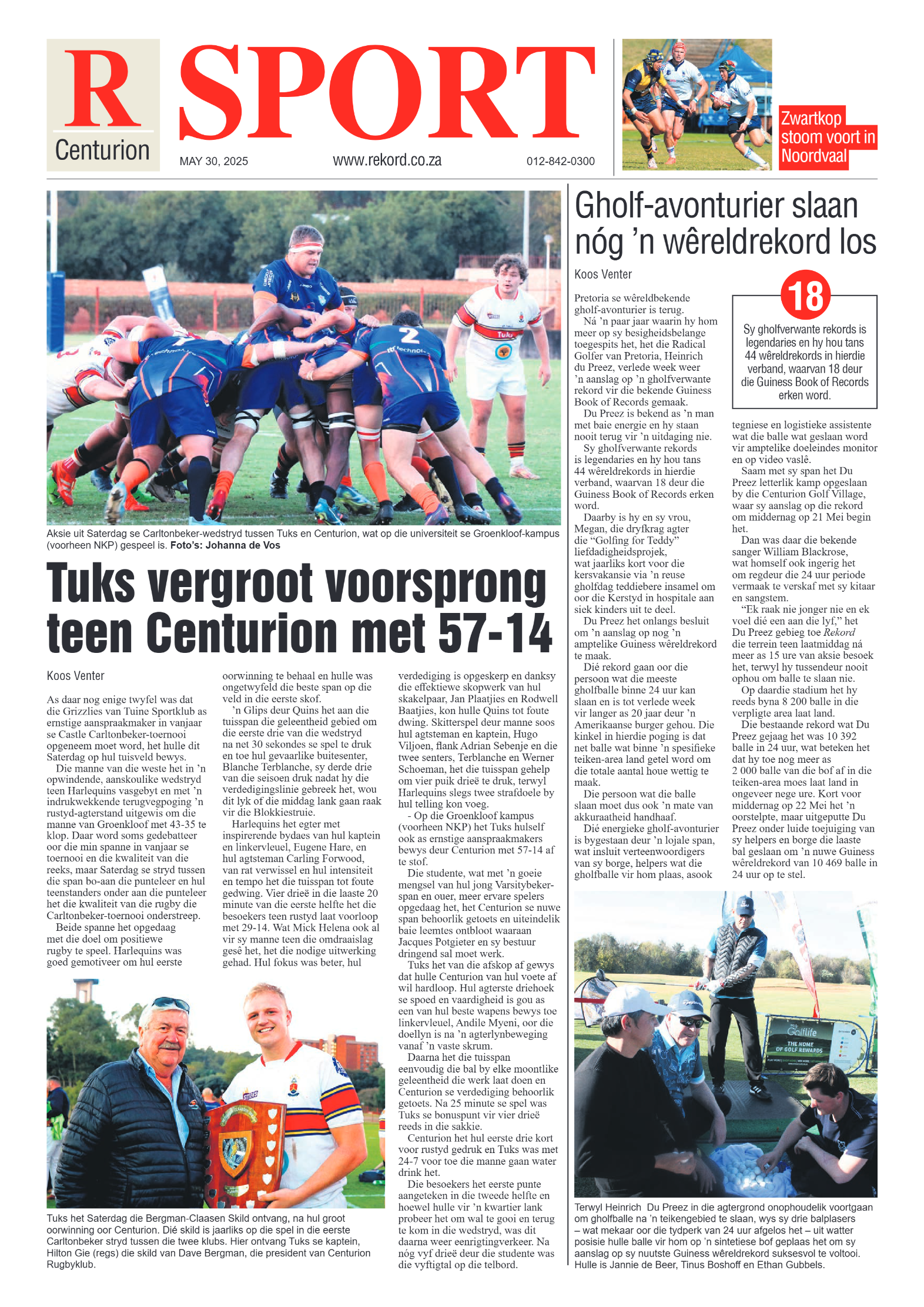 Rekord Centurion 30 May 2025 page 12
