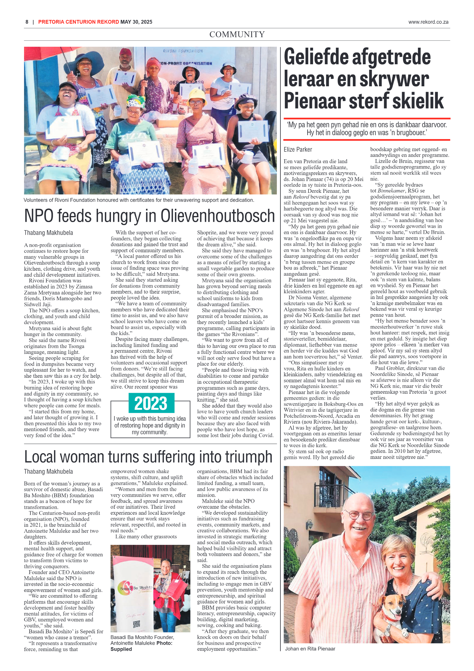 Rekord Centurion 30 May 2025 page 8