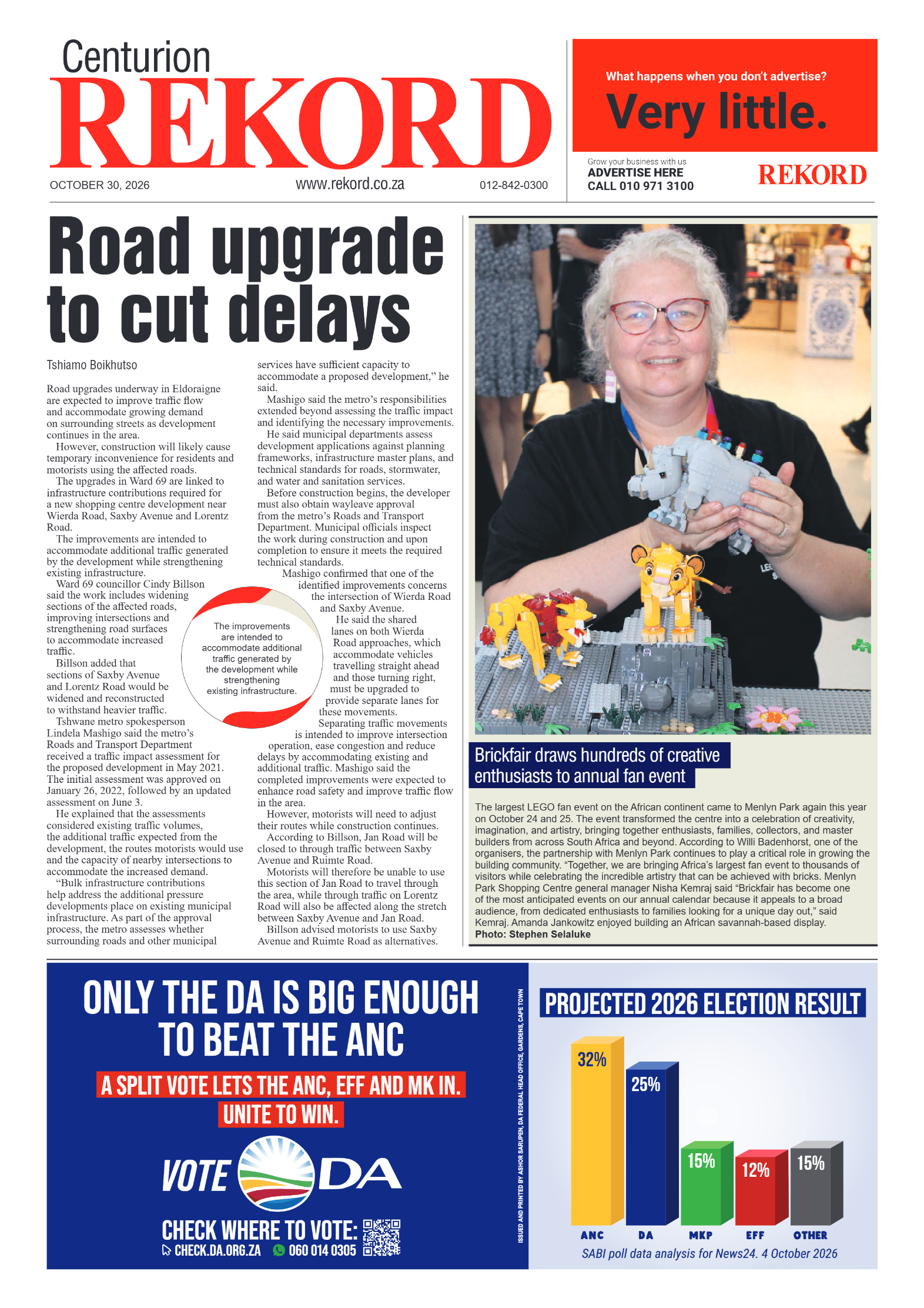 Rekord Centurion – 30 October 2026 page 1