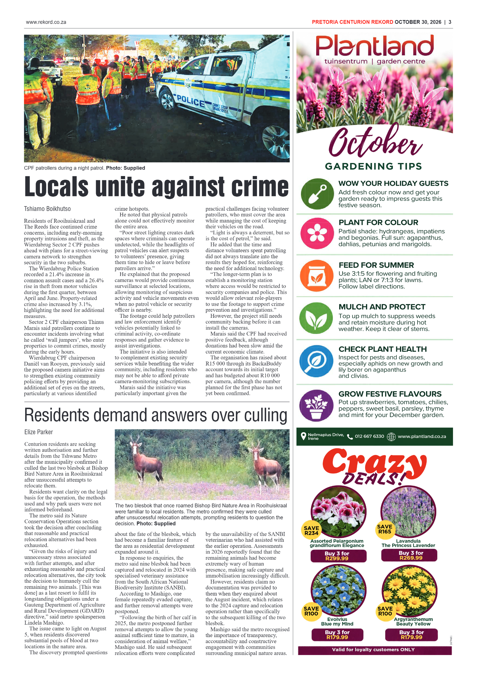 Rekord Centurion – 30 October 2026 page 3