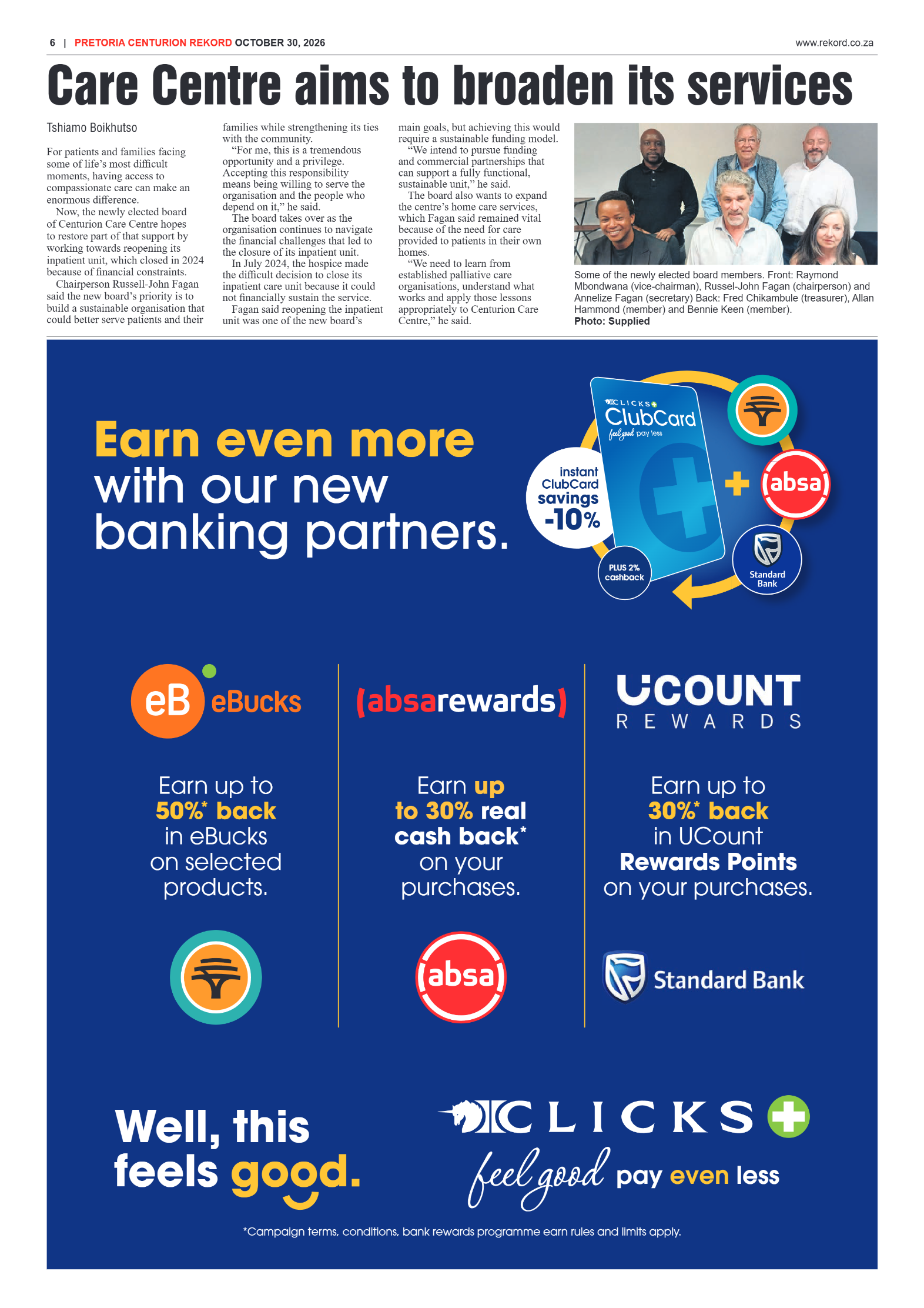 Rekord Centurion – 30 October 2026 page 6