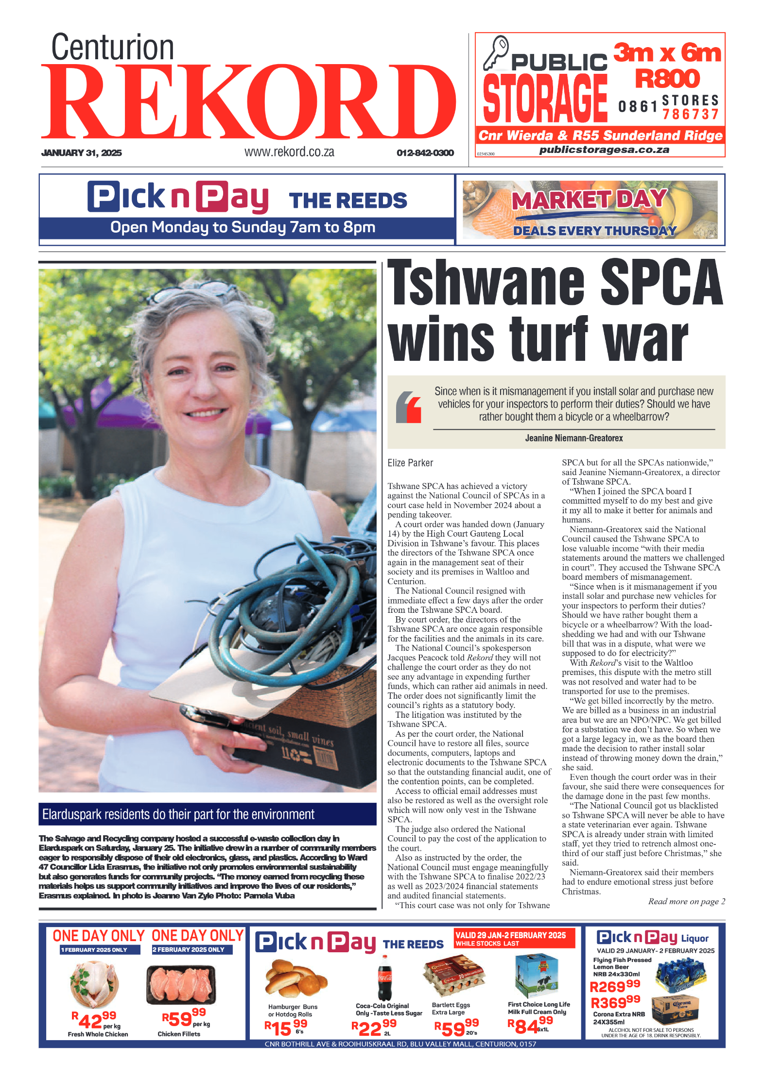 Rekord Centurion 31 January 2024 page 1