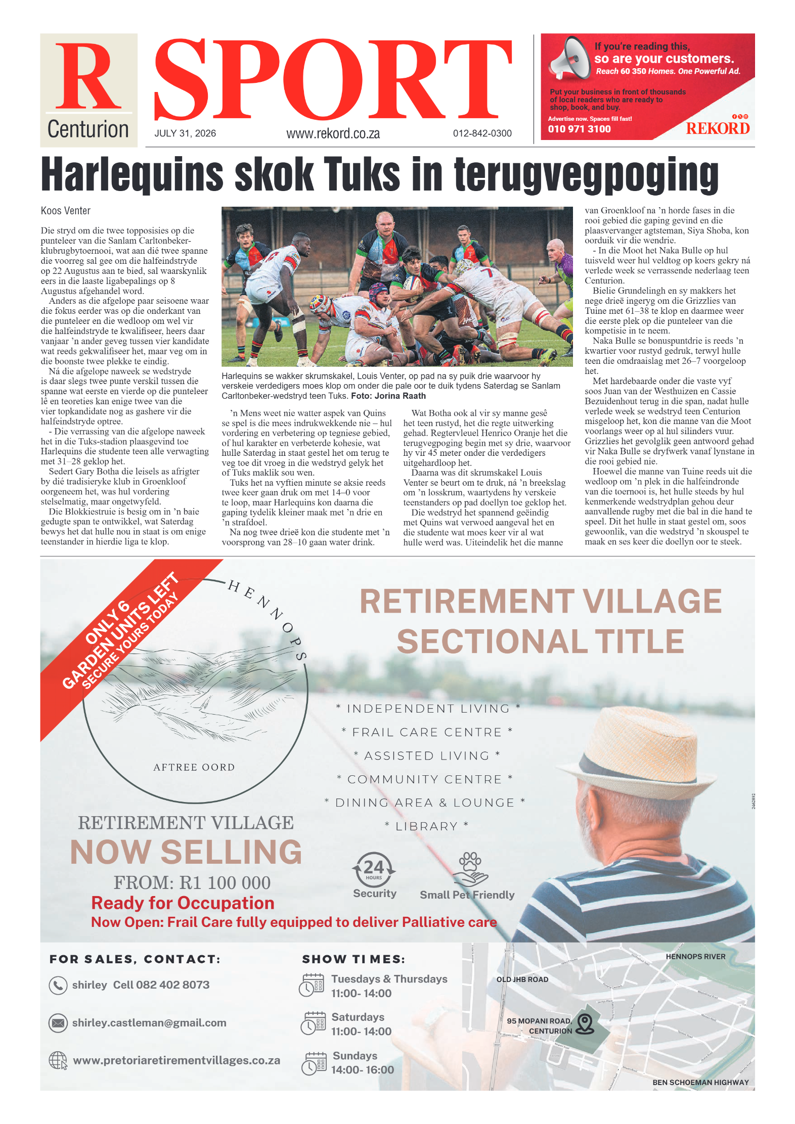 Rekord Centurion 31 July 2026 page 10
