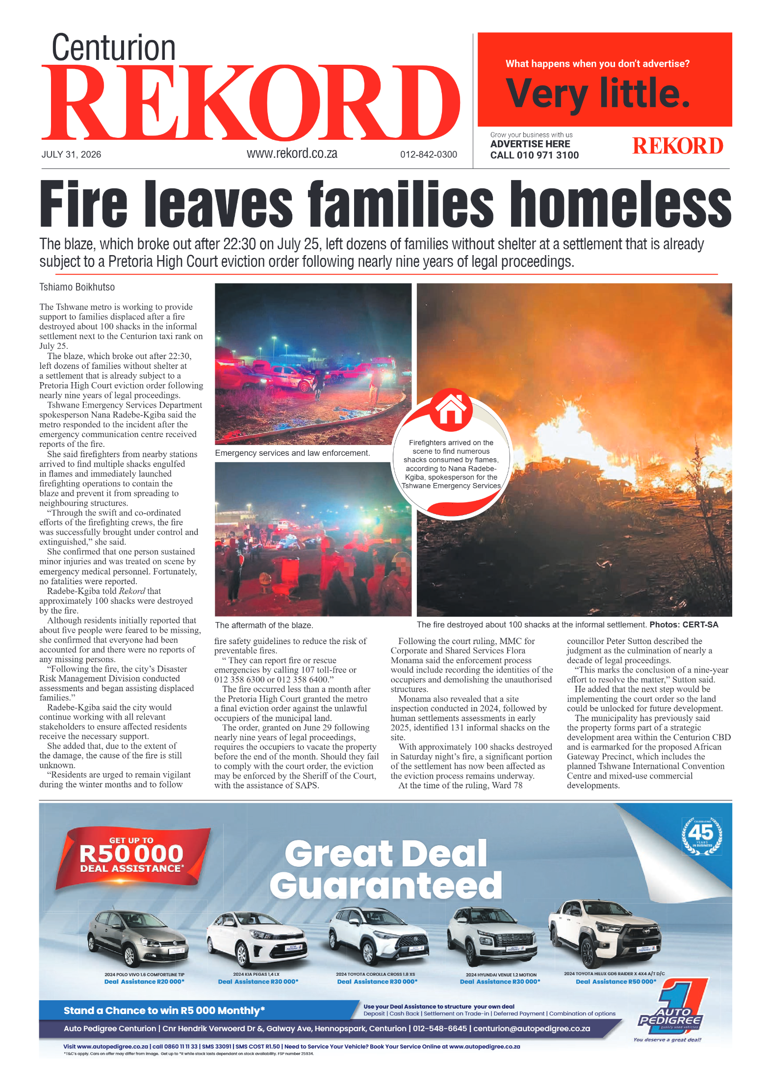 Rekord Centurion 31 July 2026 page 3