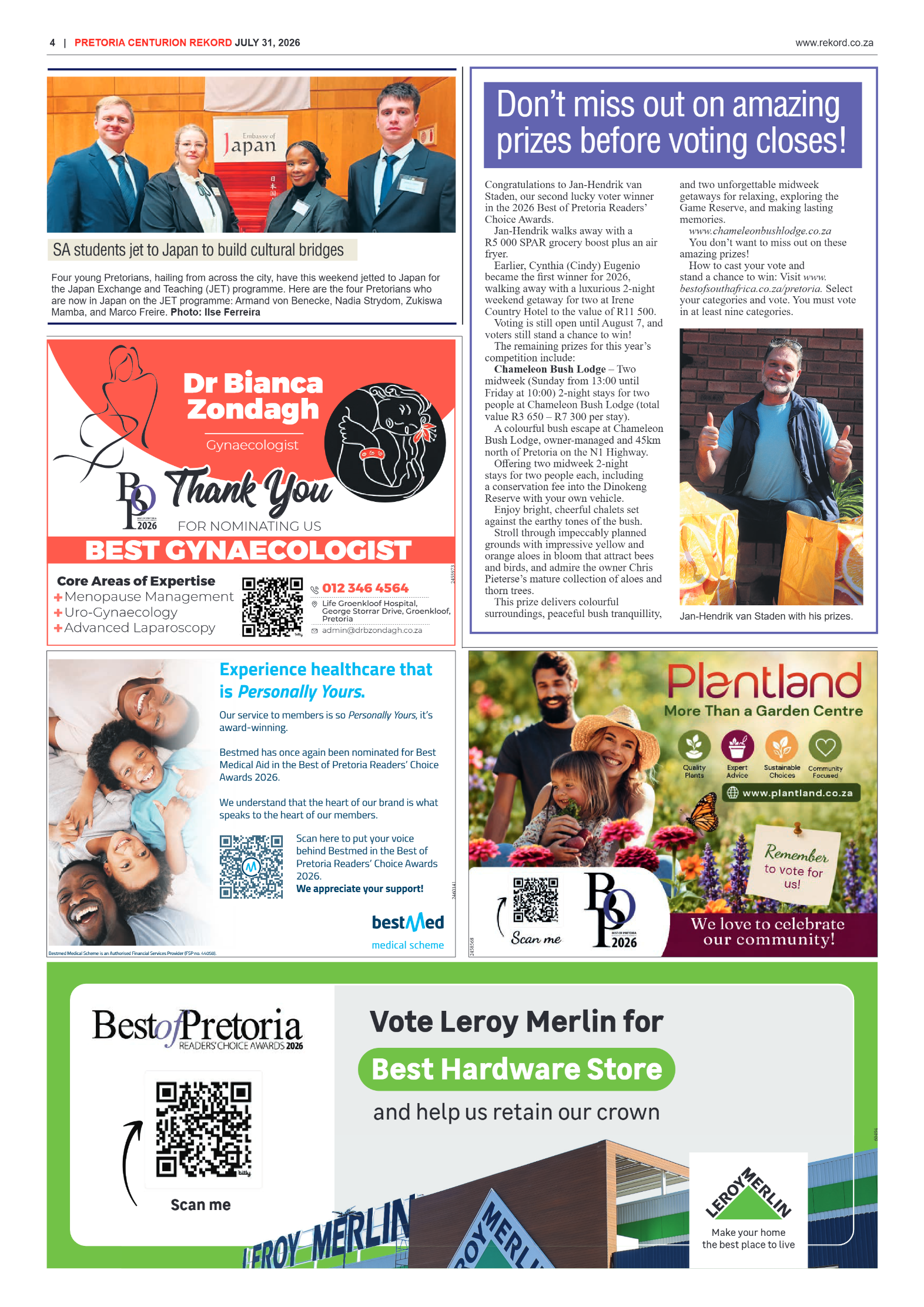 Rekord Centurion 31 July 2026 page 6