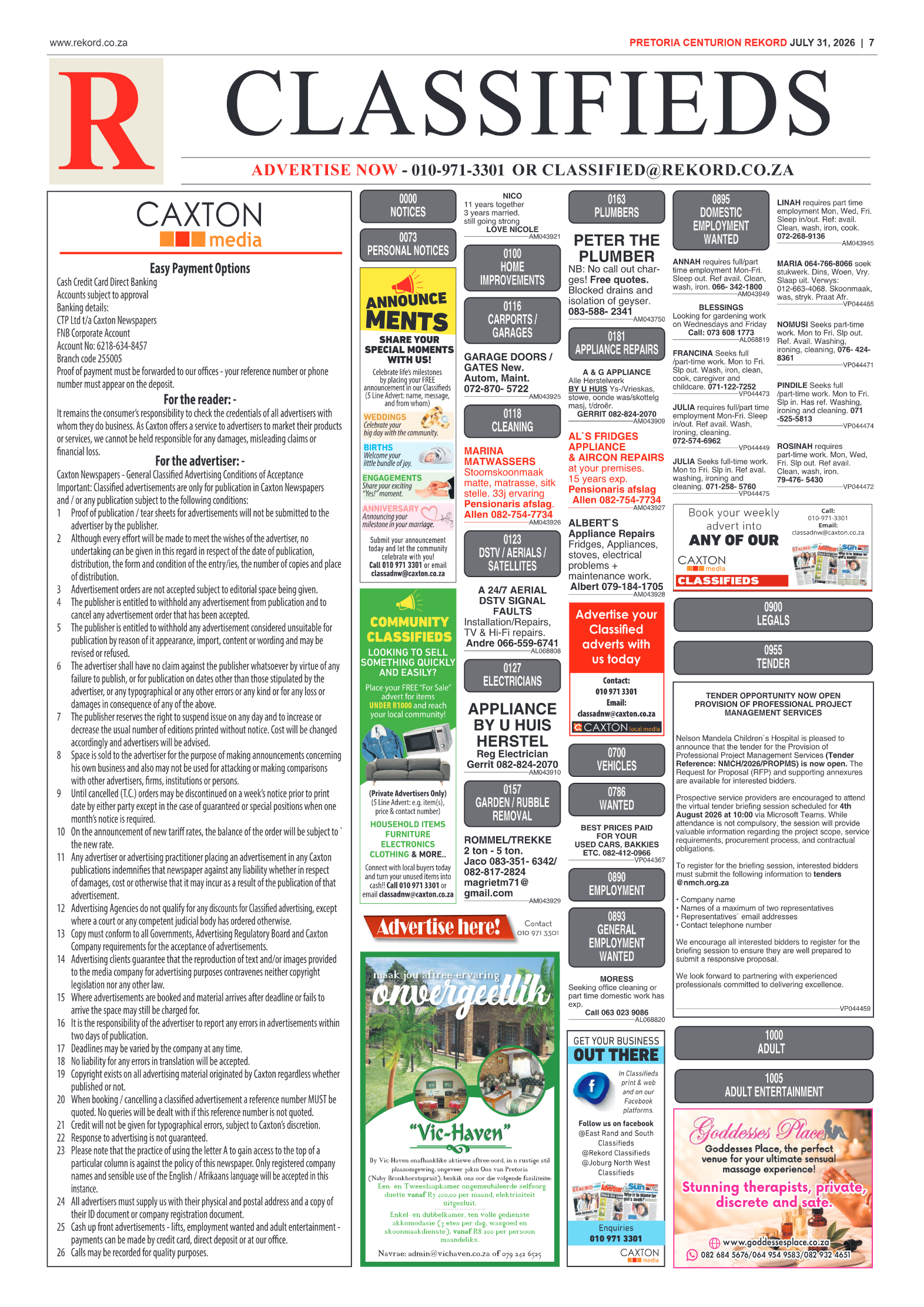 Rekord Centurion 31 July 2026 page 9