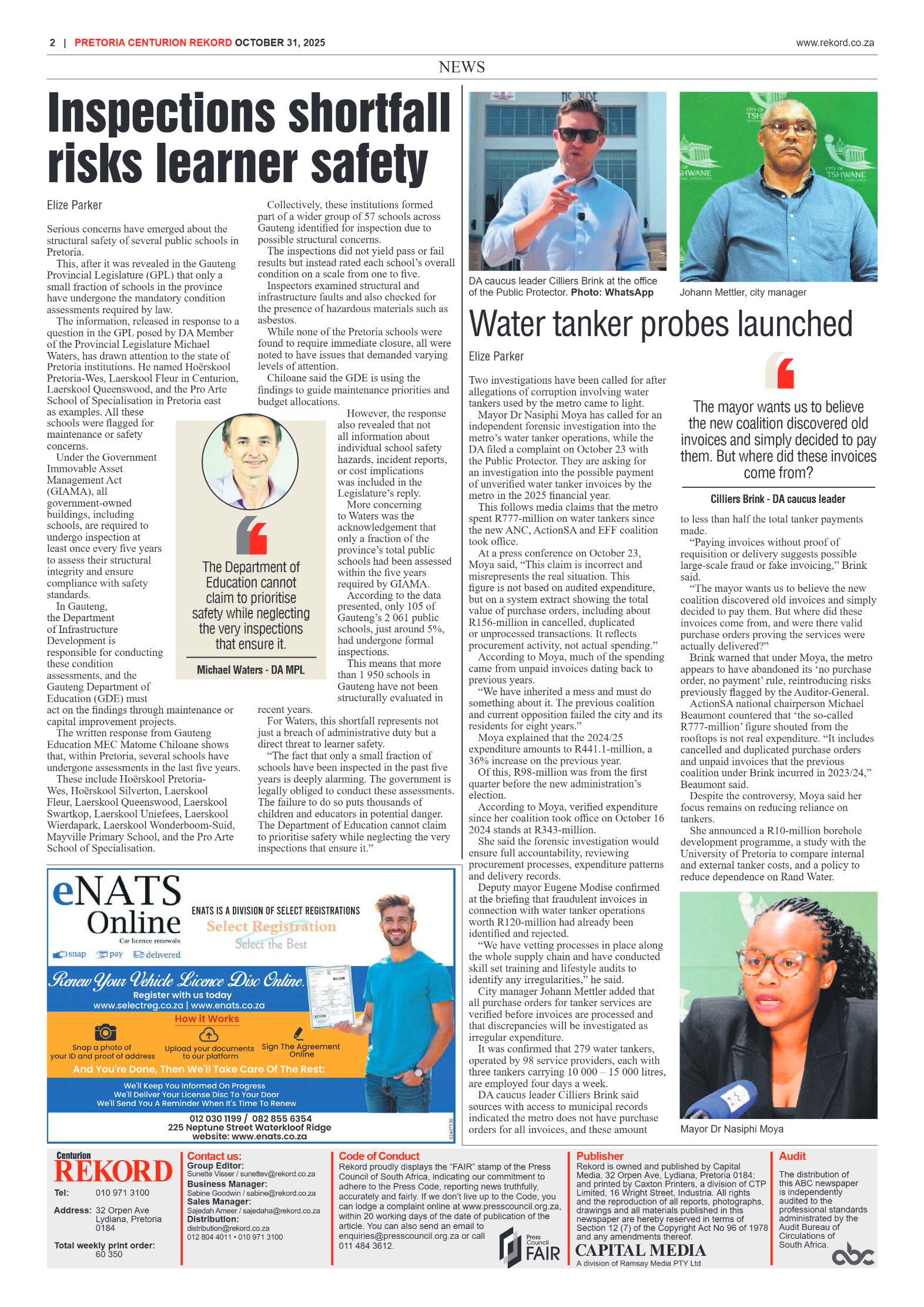 Rekord Centurion 31 October 2025 page 2