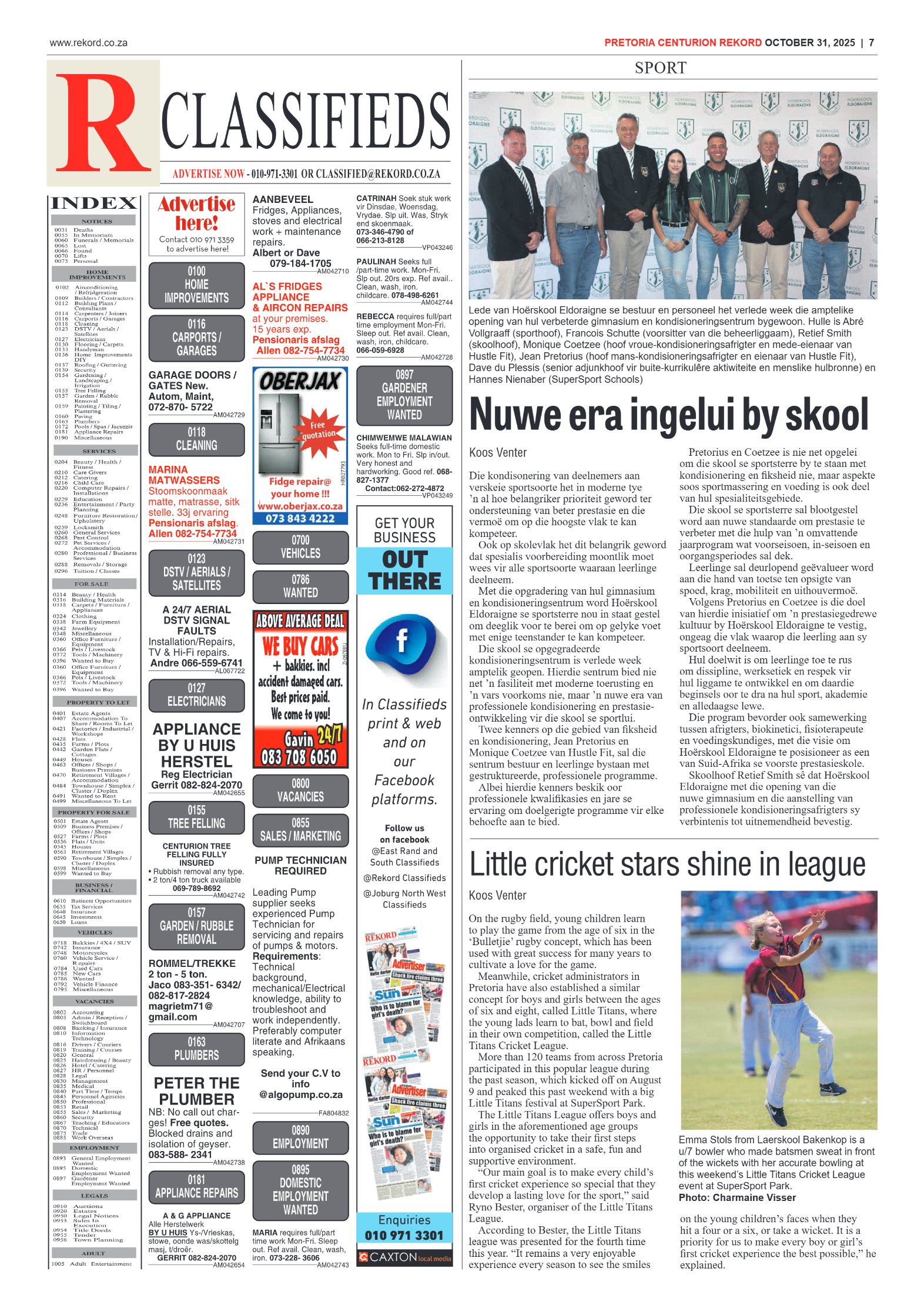 Rekord Centurion 31 October 2025 page 7