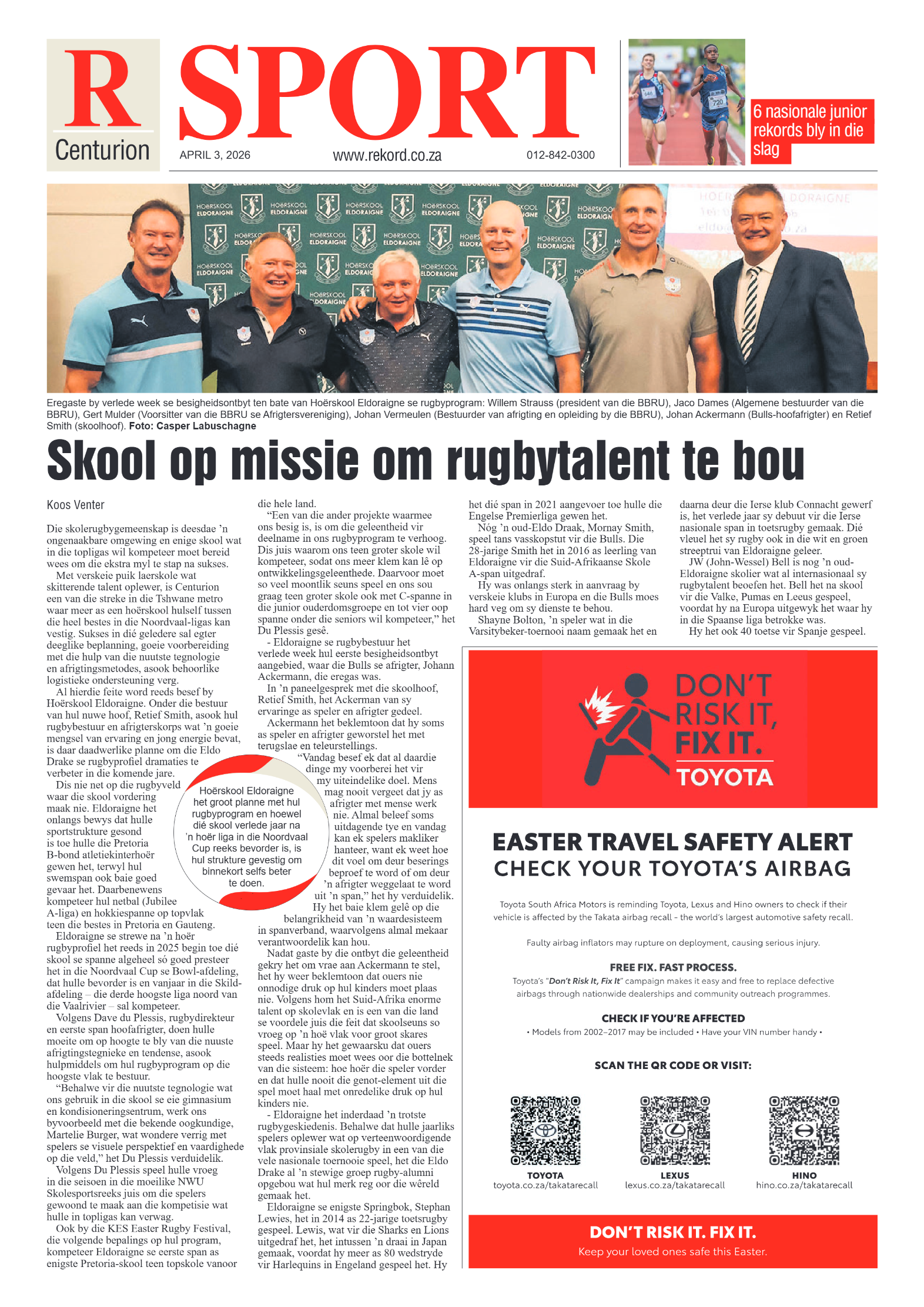 Rekord Centurion 3 April 2026 page 8