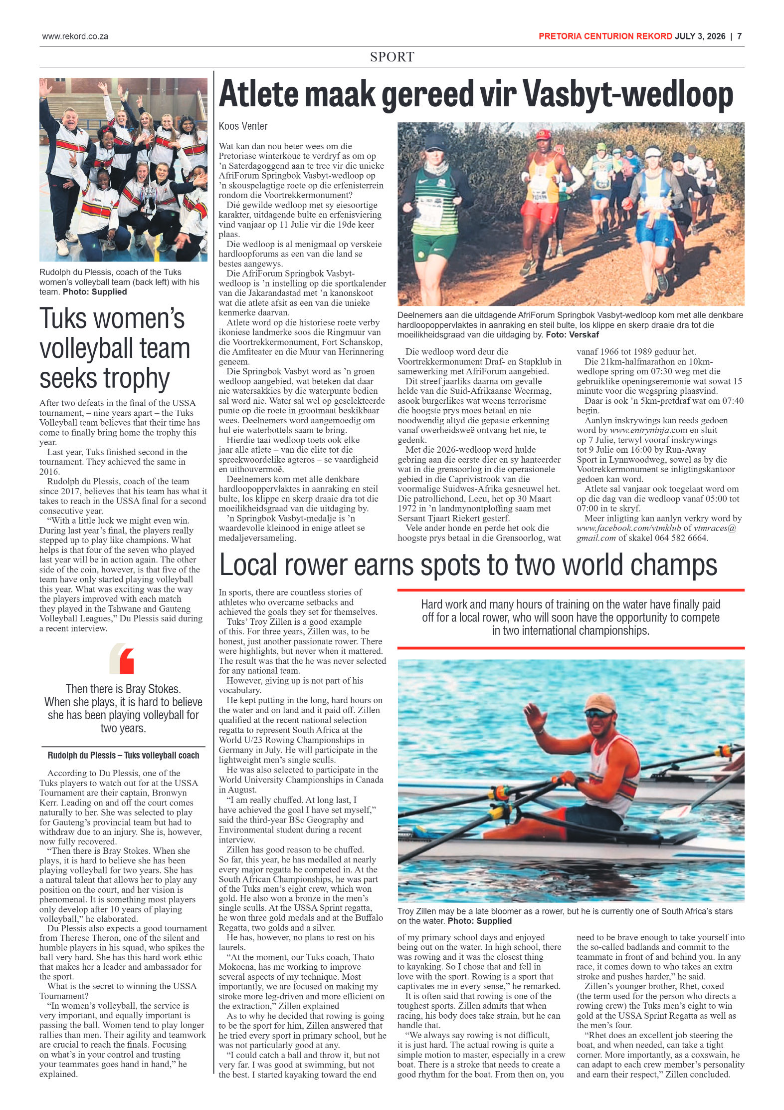 Rekord Centurion 3 July 2026 page 7