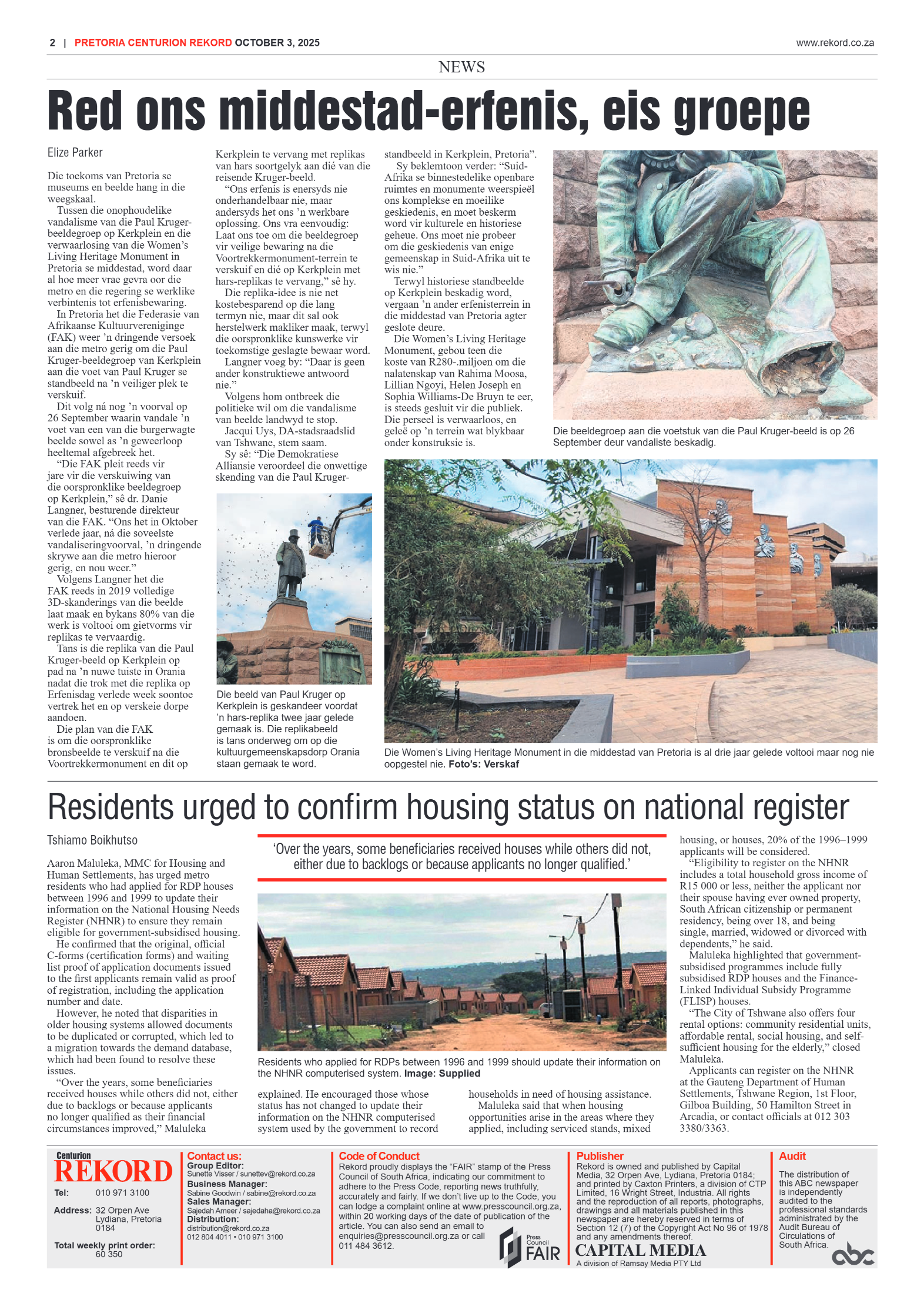 Rekord Centurion 3 October 2025 page 2
