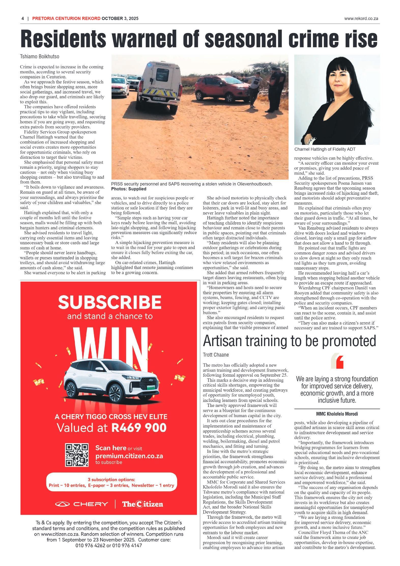 Rekord Centurion 3 October 2025 page 4
