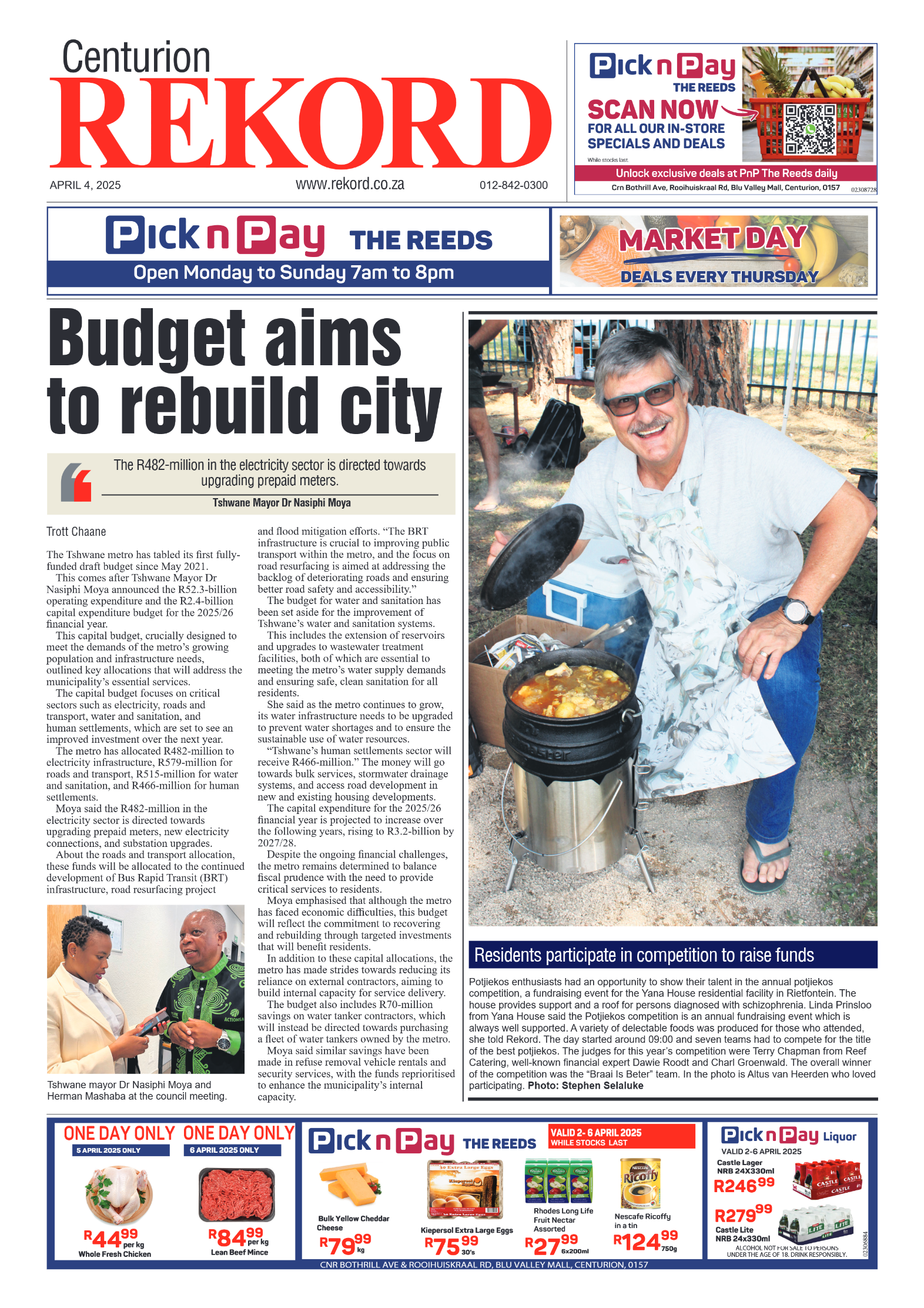 Rekord Centurion 4 April 2025 page 1