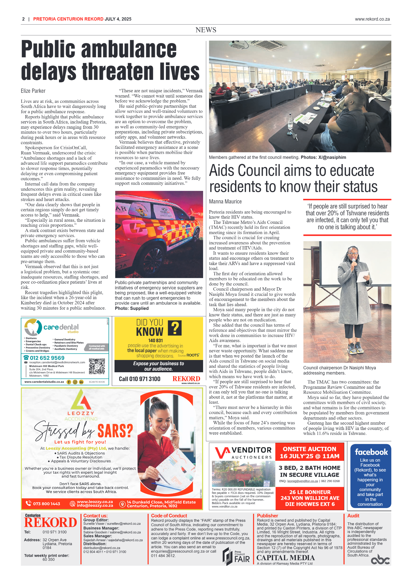 Rekord Centurion 4 July 2025 page 2