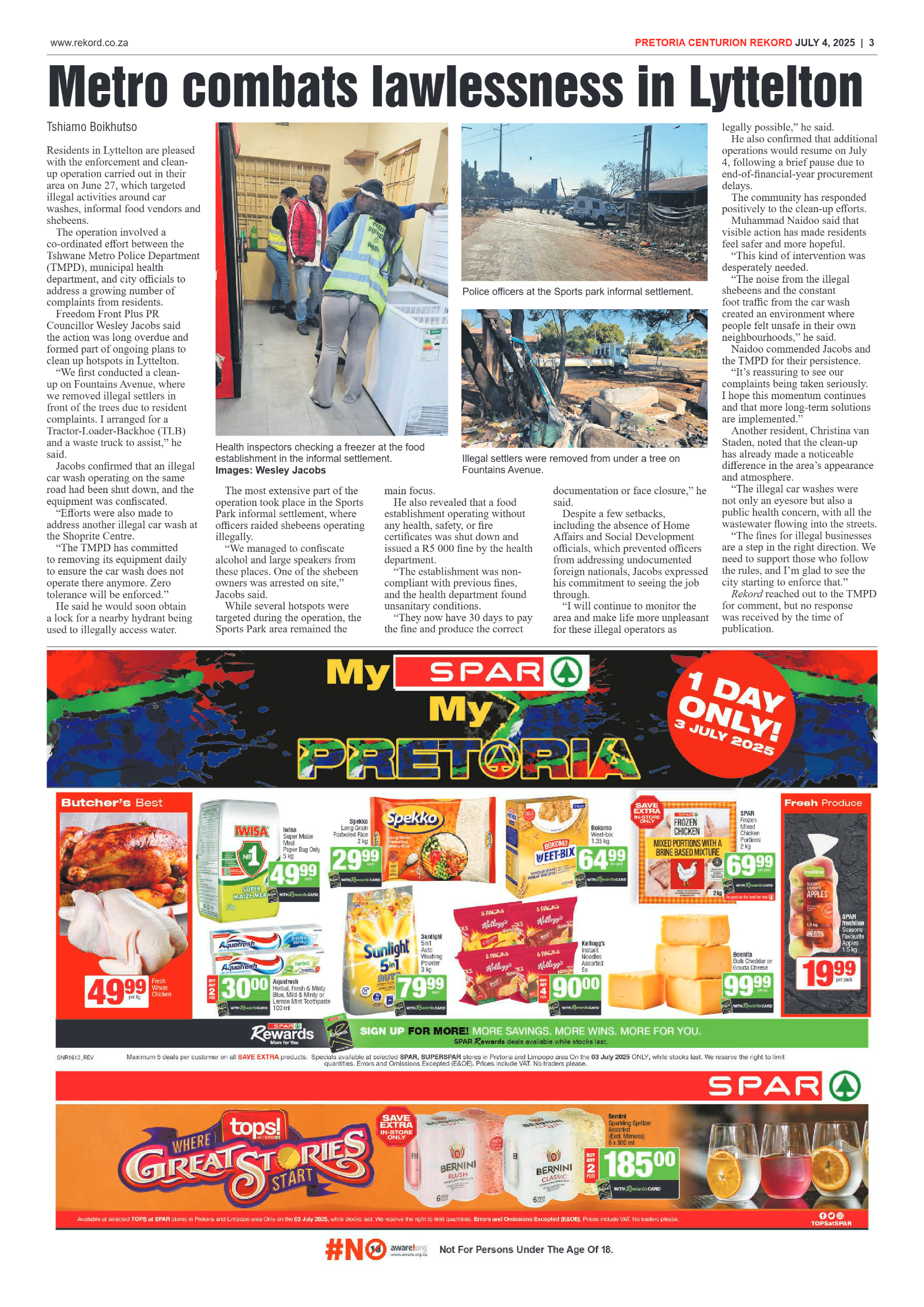 Rekord Centurion 4 July 2025 page 3