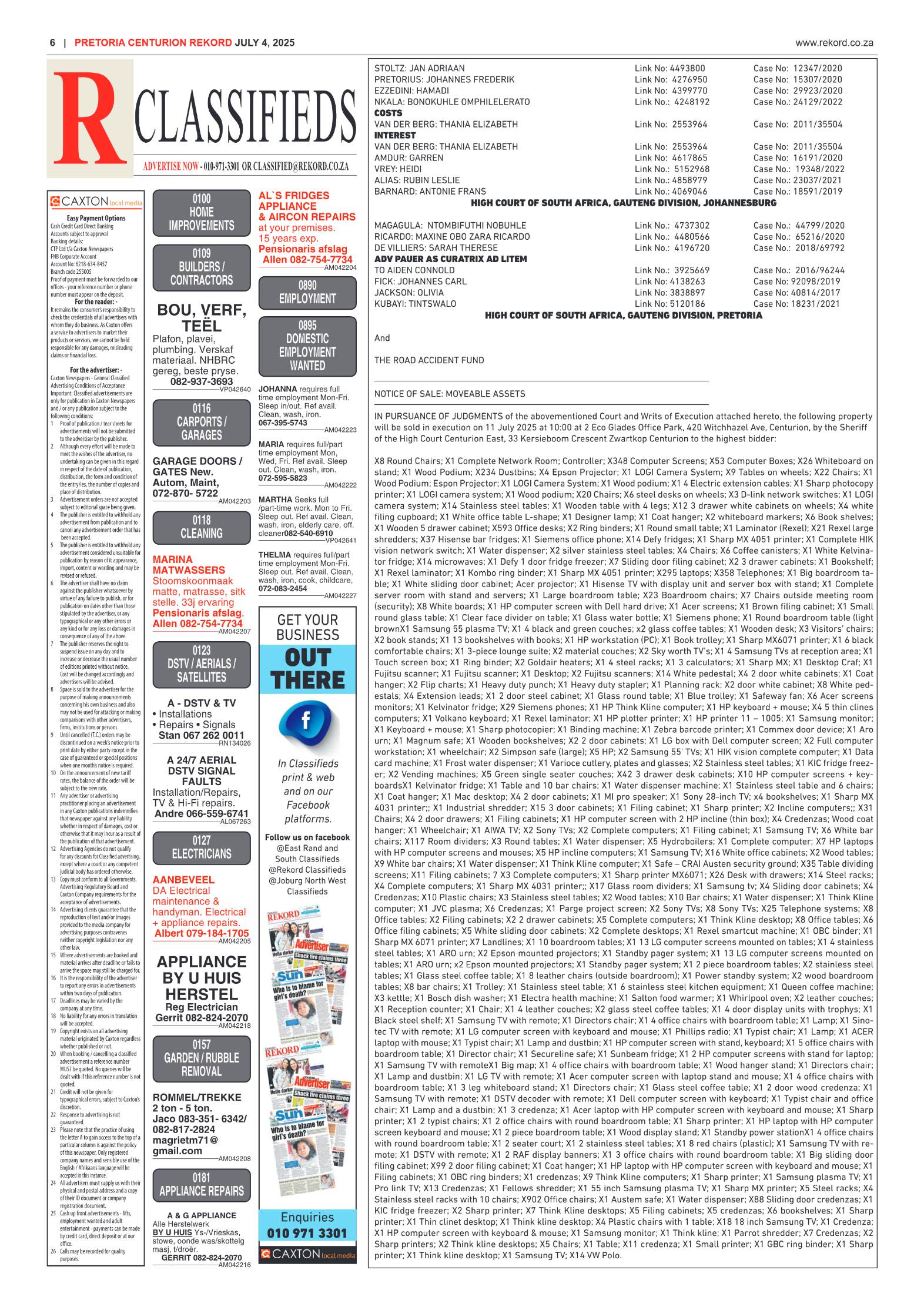 Rekord Centurion 4 July 2025 page 6