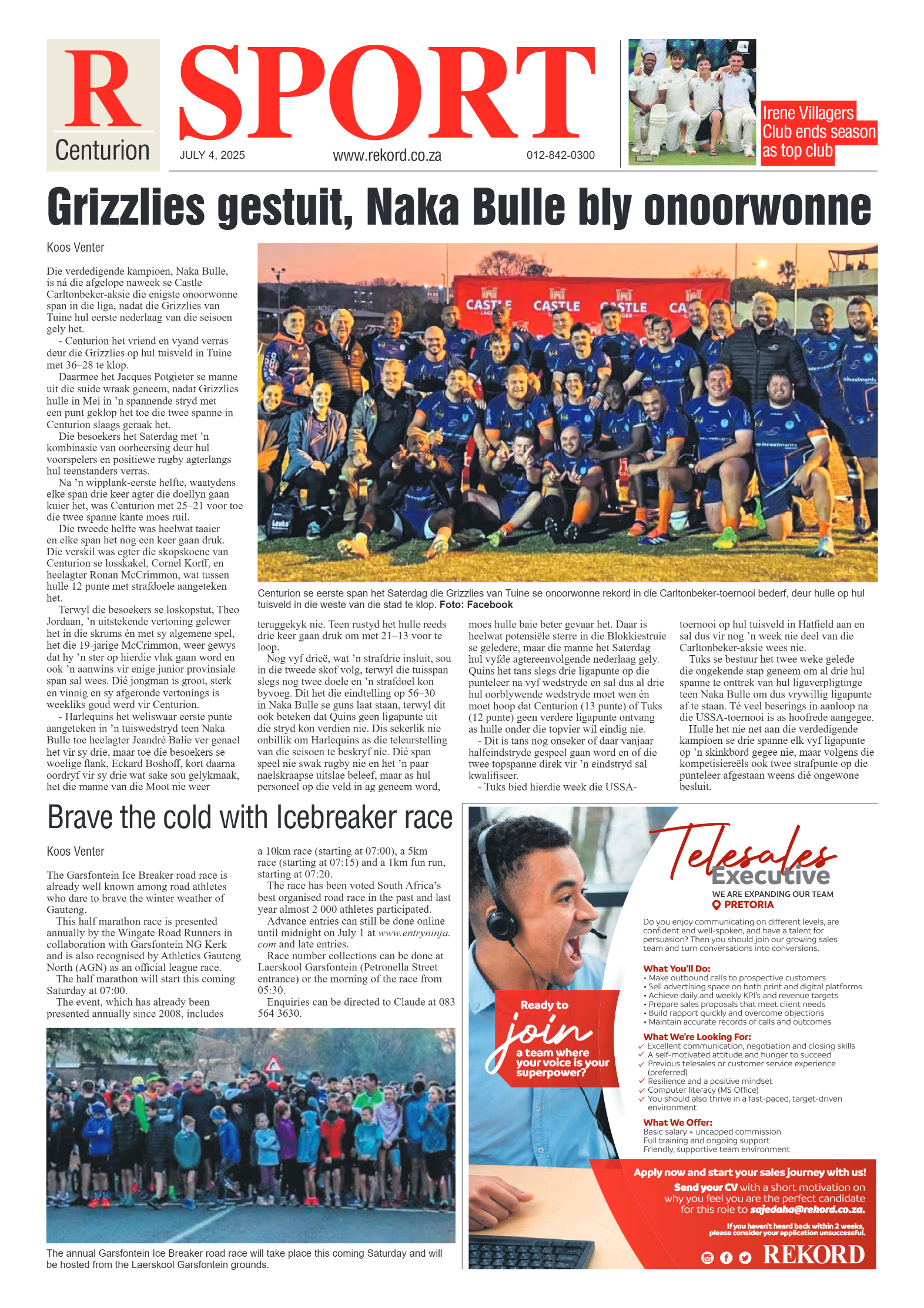 Rekord Centurion 4 July 2025 page 8