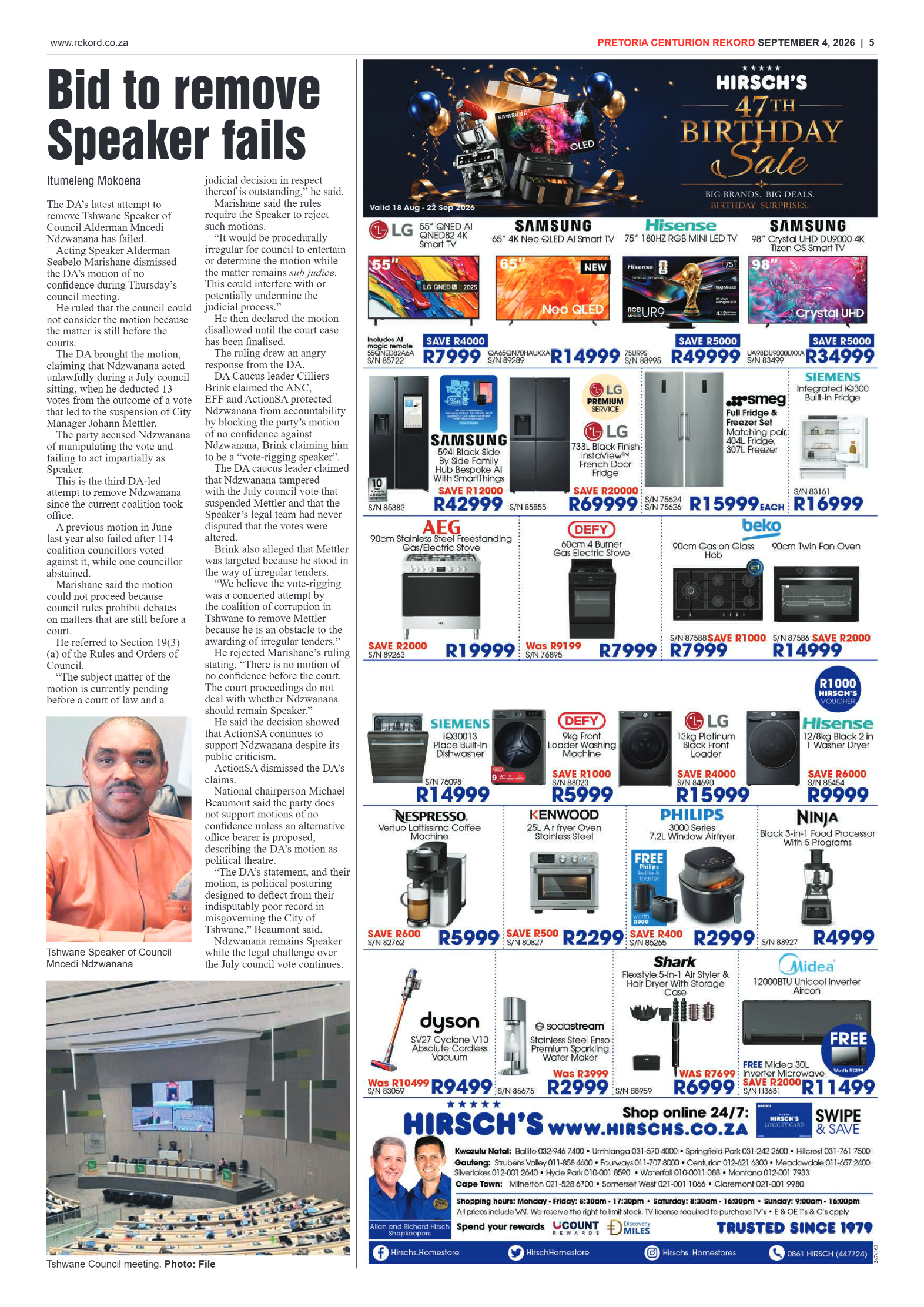 Rekord Centurion 4 September 2026 page 5