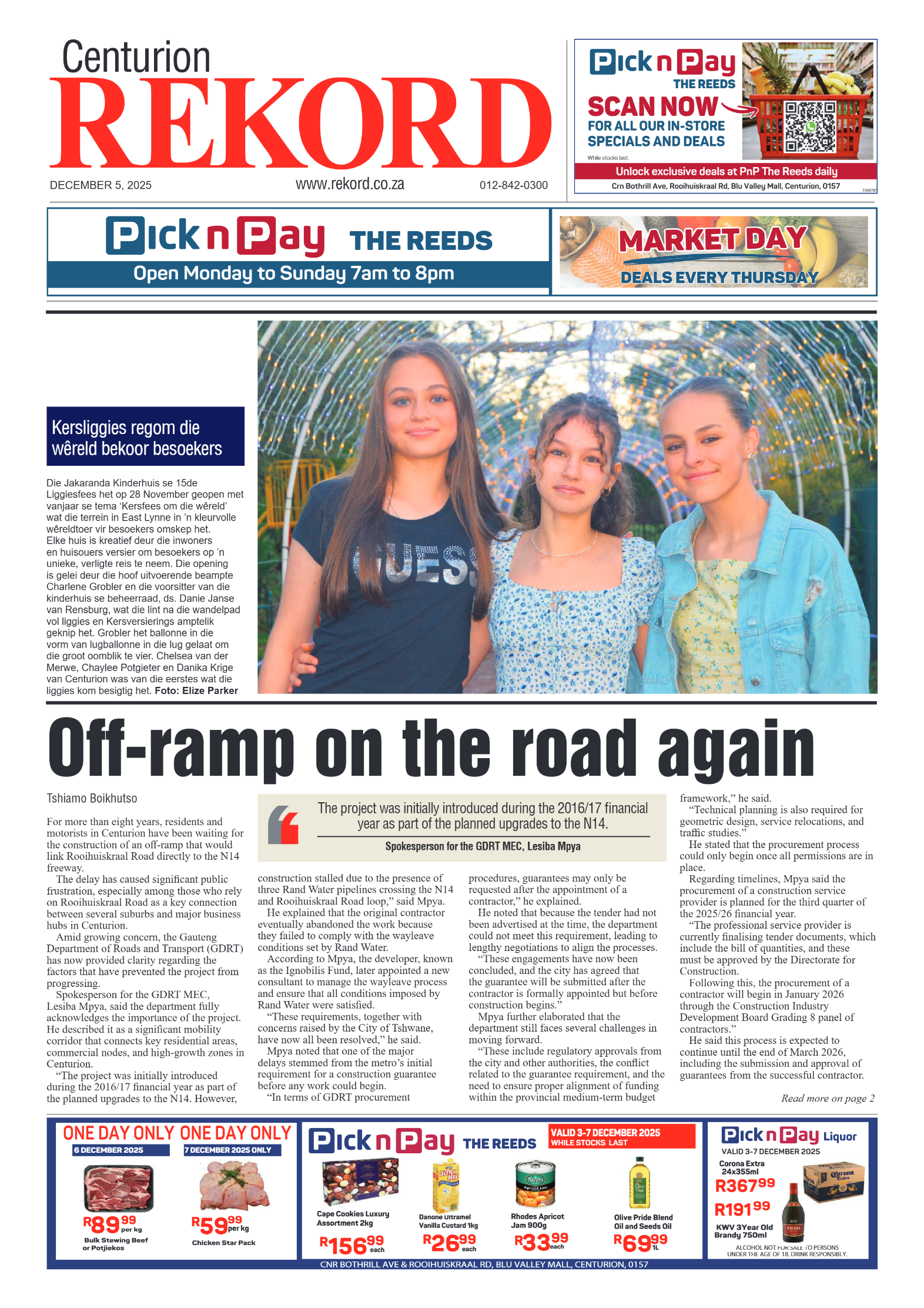 Rekord Centurion 5 December 2025 page 1