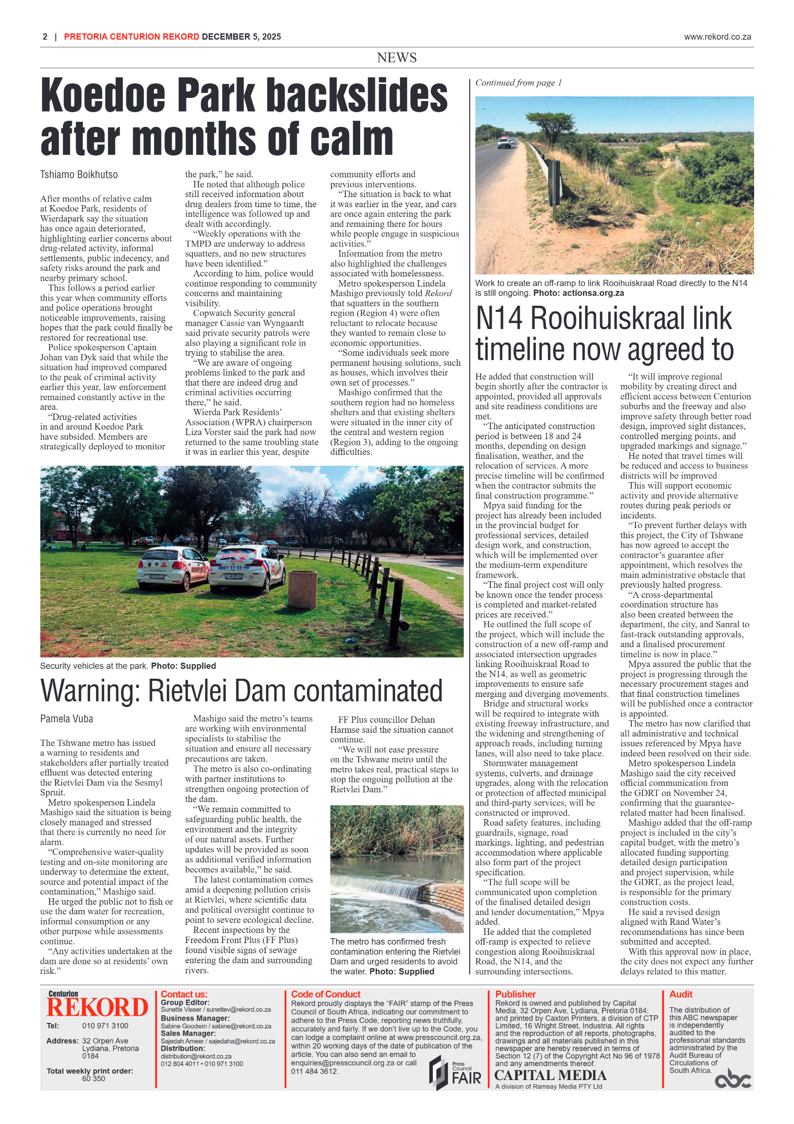 Rekord Centurion 5 December 2025 page 2
