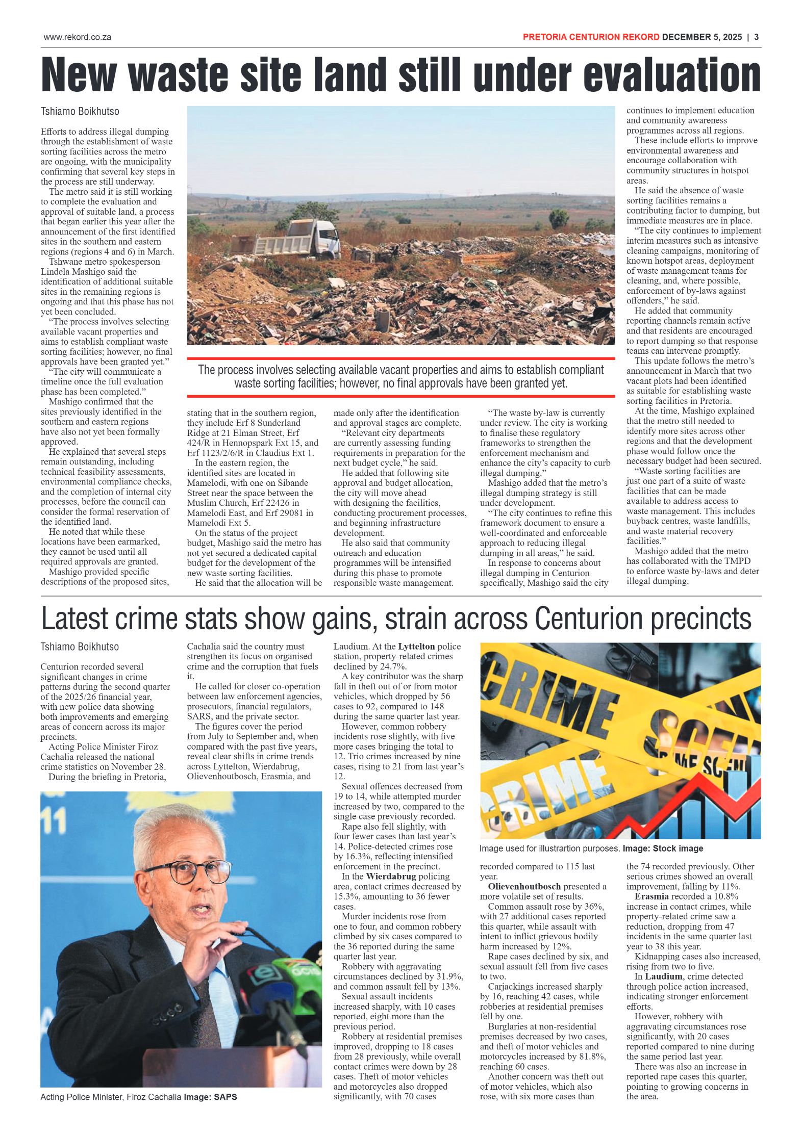Rekord Centurion 5 December 2025 page 3