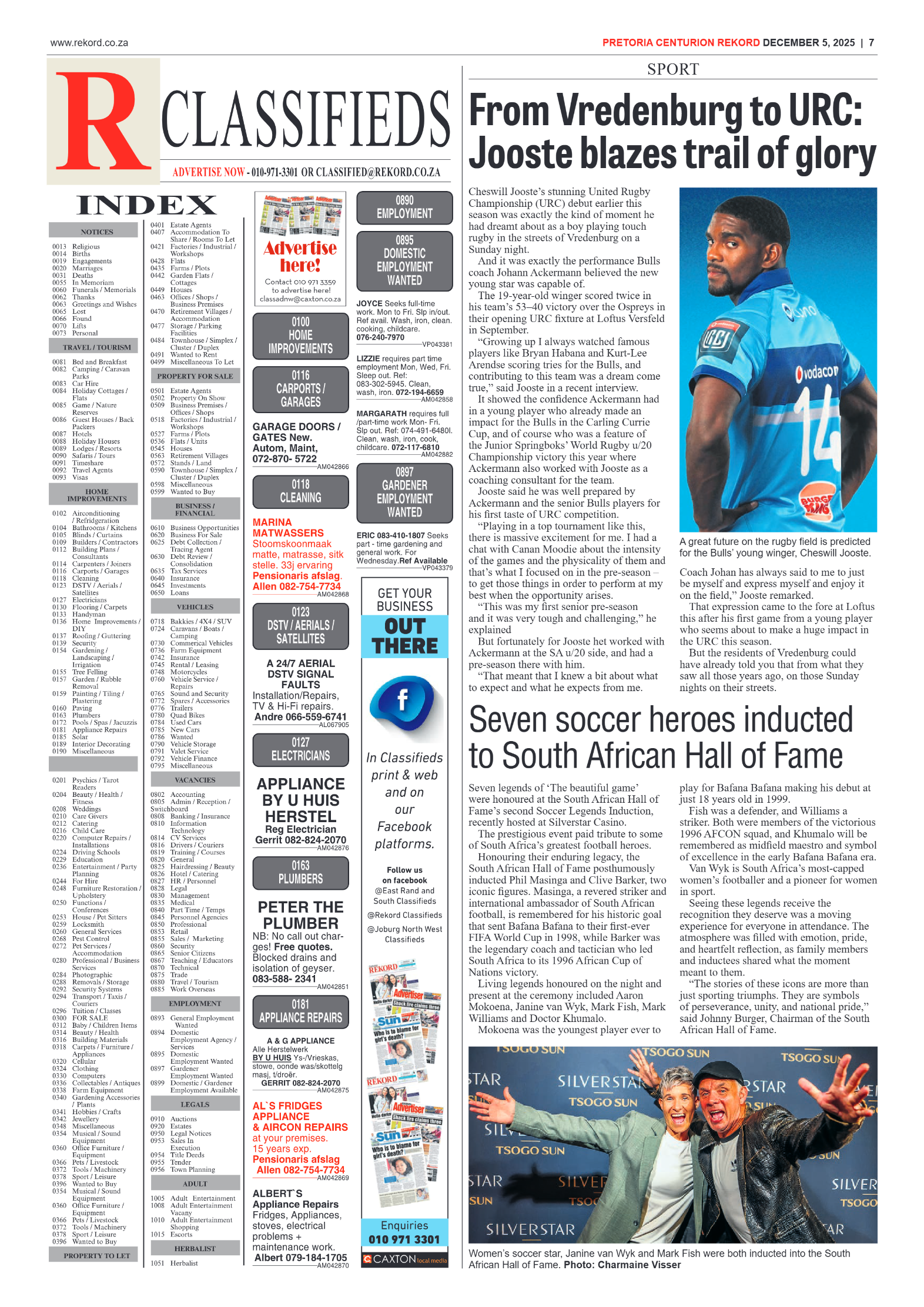 Rekord Centurion 5 December 2025 page 7