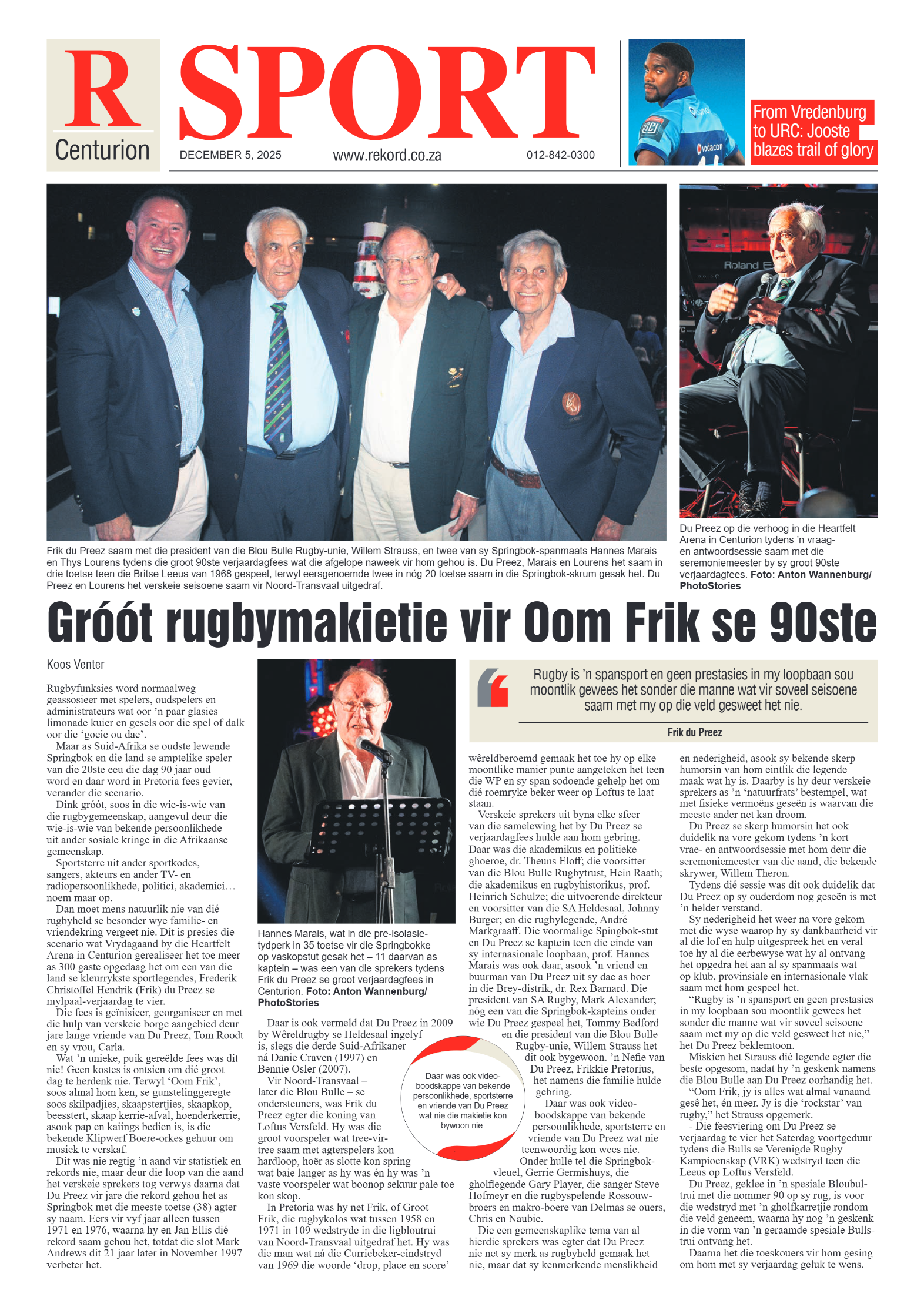 Rekord Centurion 5 December 2025 page 8