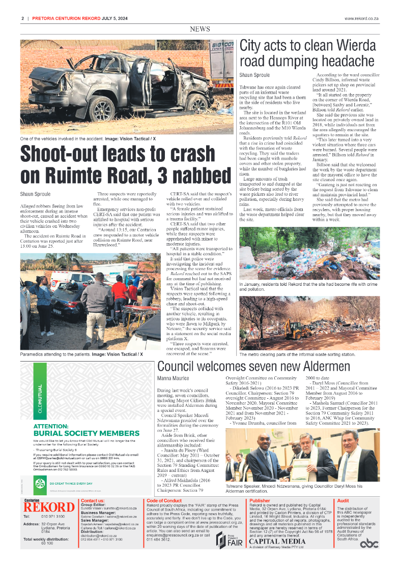 Rekord Centurion 5 July 2024 page 2